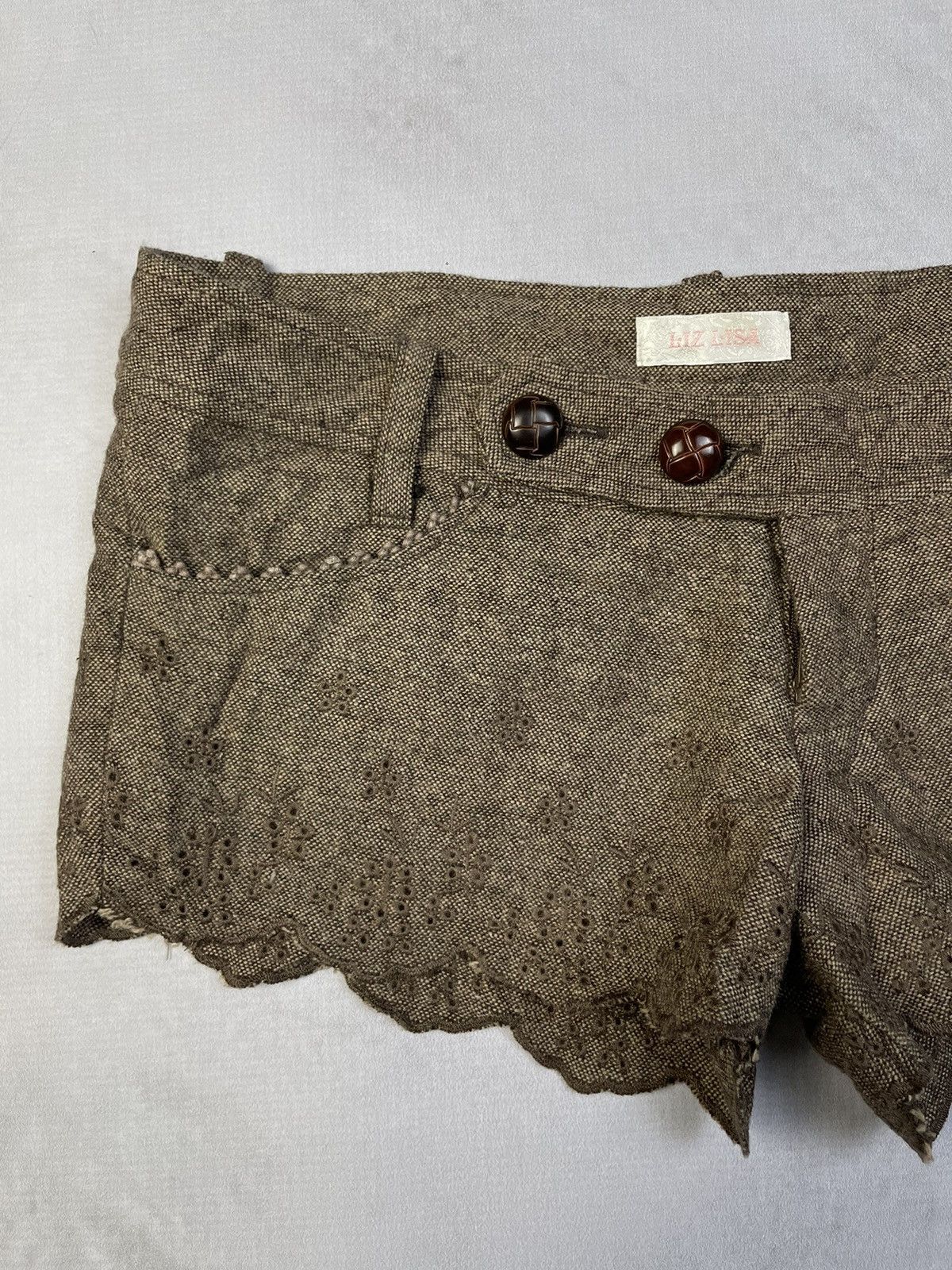 LIZ LISA Liz Lisa Mori Kei Brown Neapolitan Chocokaji Shorts Size 28" / US 6 / IT 42 - 3 Thumbnail