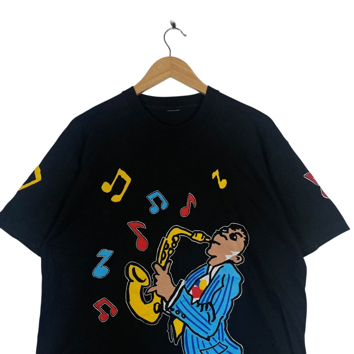 Vintage Five Guys Named Moe 1990 CML Graphic T-Shirt Black Size US L / EU 52-54 / 3 - 2 Thumbnail