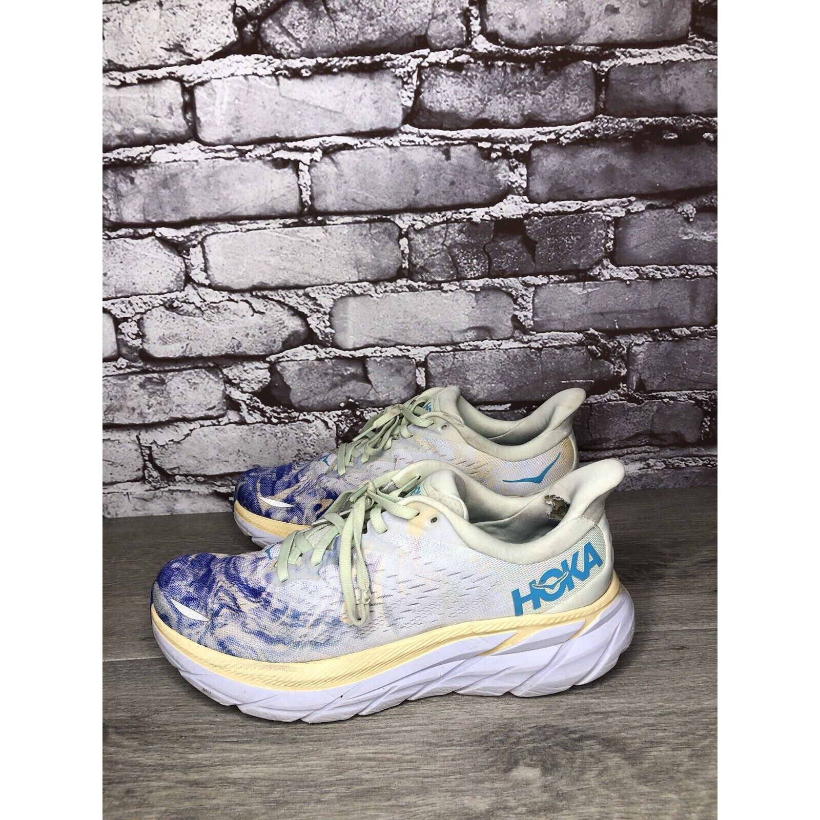 Hoka Hoka One One Clifton 8 Together Multi Color Fabric Lace Runn Size US 7.5 / EU 40-41 - 1 Thumbnail