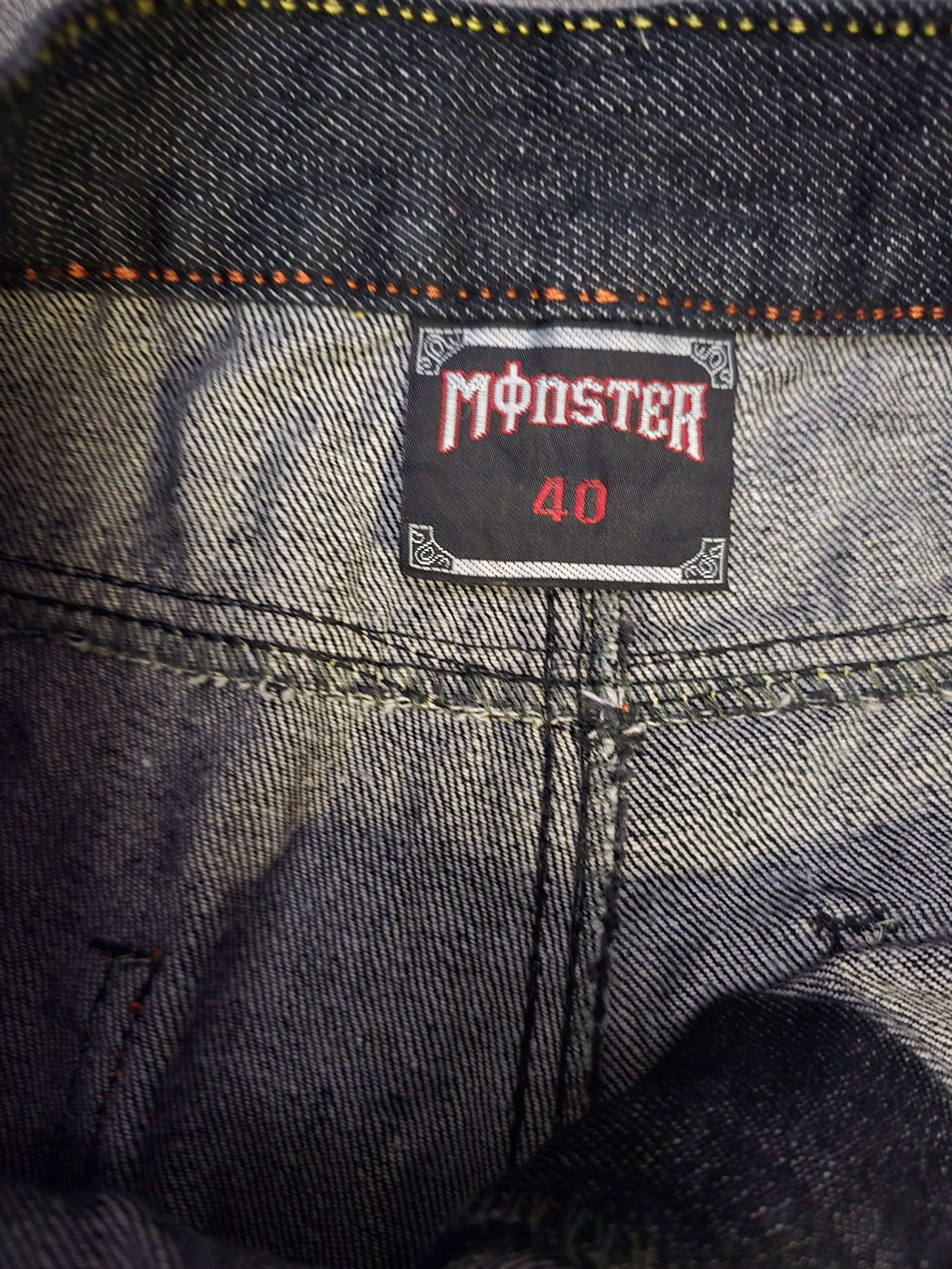 Other Monster Energy Embroidered Painted Denim Jeans y2k emo core Size US 38 / EU 54 - 7 Thumbnail