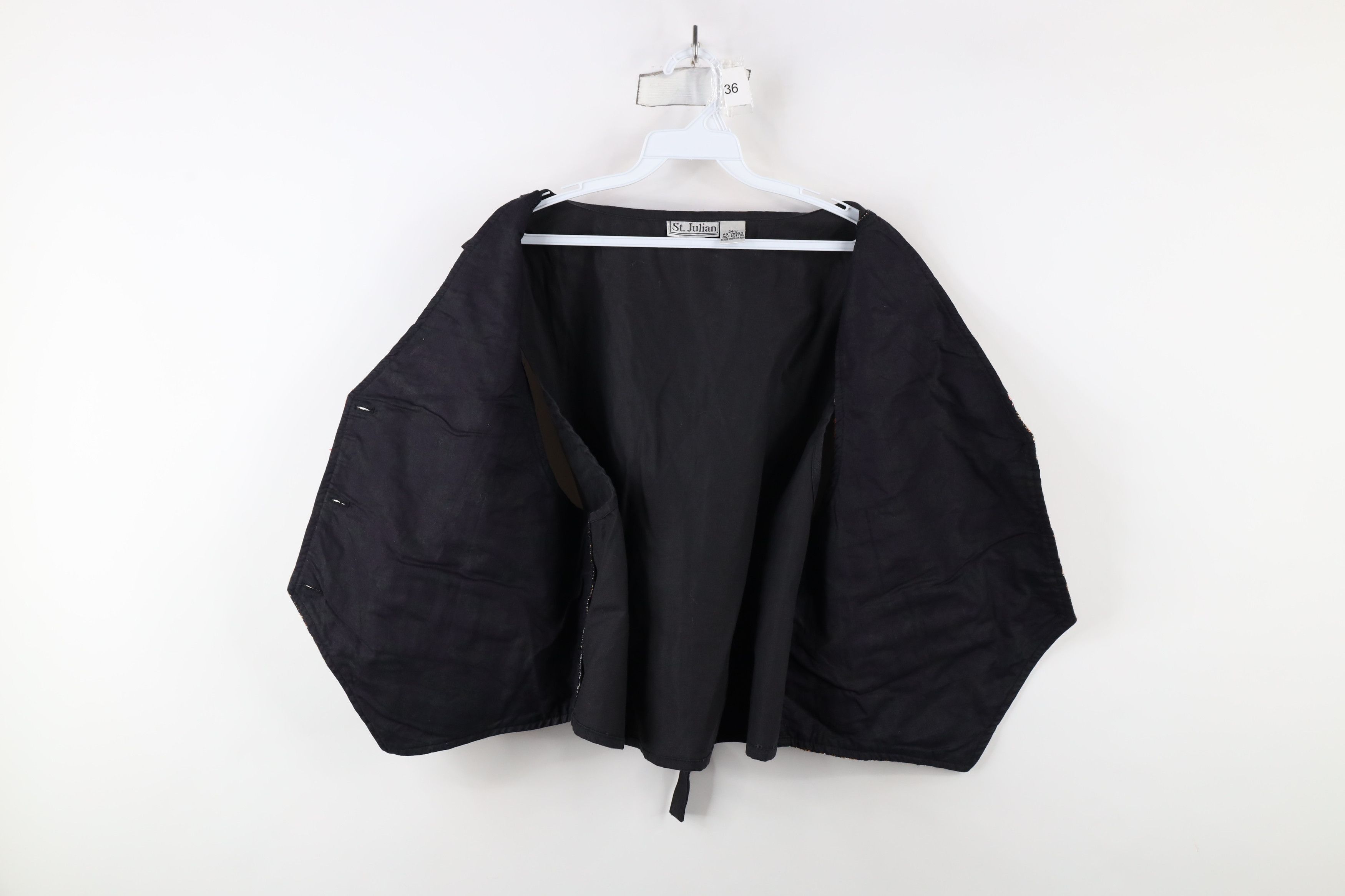 Vintage Vintage 90s Streetwear Flower Buckle Back Vest Jacket Size 4XL / US 24-26 - 7 Thumbnail