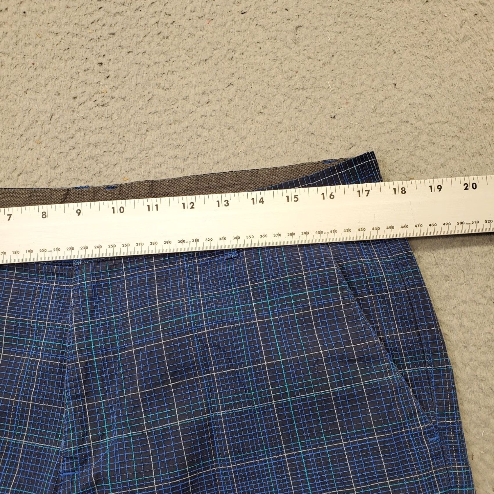 Calvin Klein Calvin Klein Mens Chino Shorts 34 Multi Plaid Flat Front Mid Rise Slash Pockets Size US 34 / EU 50 - 5 Thumbnail