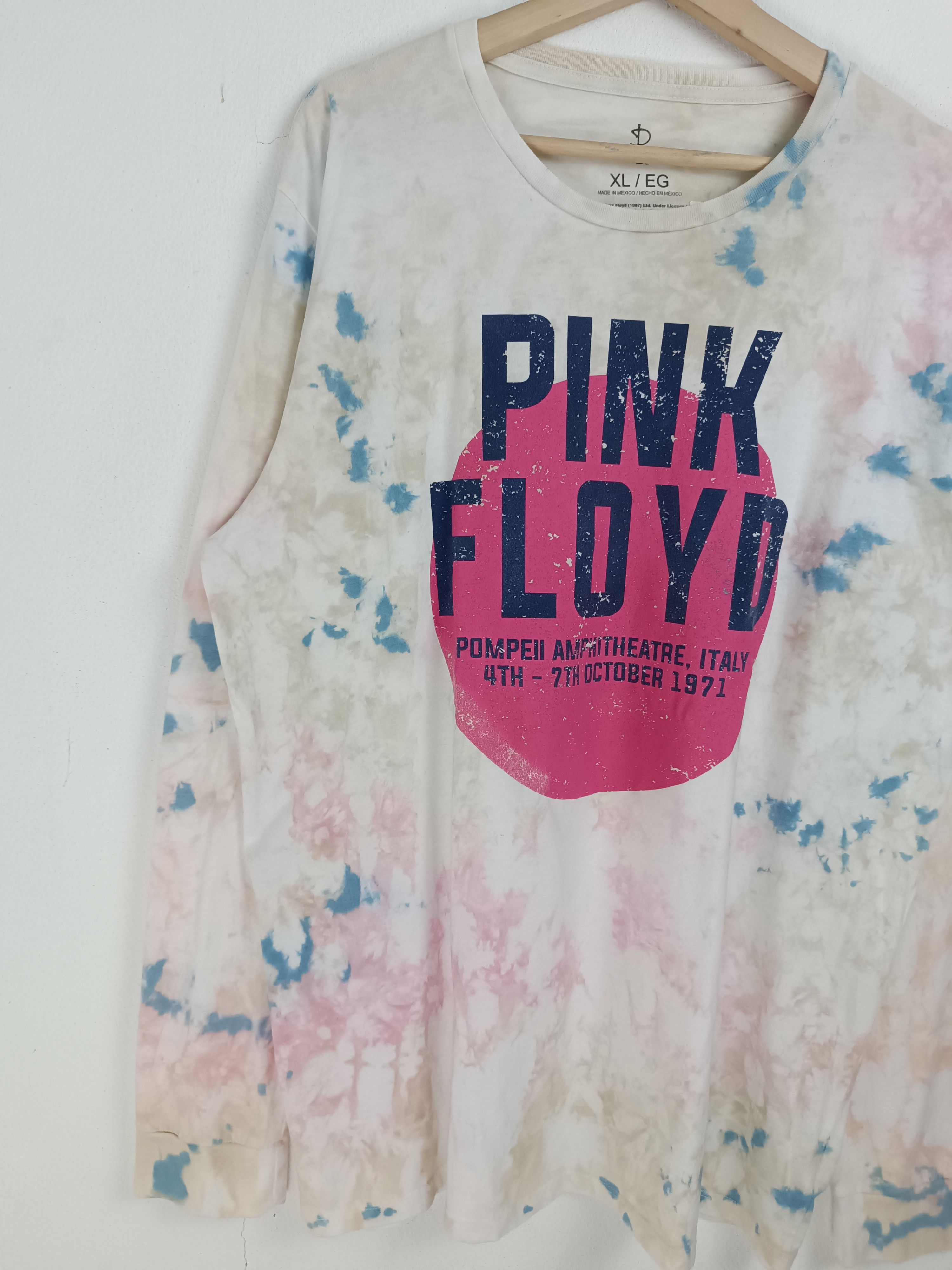 Band Tees VINTAGE PINK FLOYD TIE DYE POMPEII LIVE TEE VERY RARE Size US XL / EU 56 / 4 - 5 Thumbnail