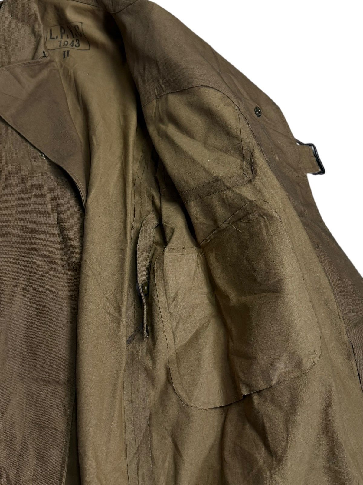 Vintage 40s WW2 Vintage British Army Dispatch Rider Coat Motorcycle Size US XL / EU 56 / 4 - 9 Thumbnail