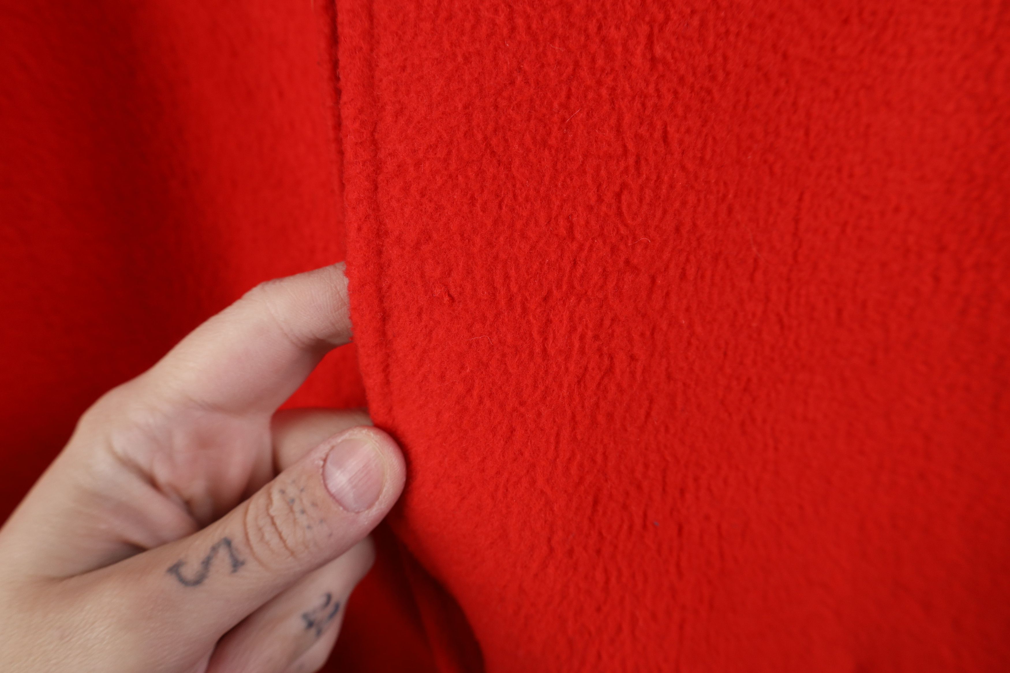 Vintage Vintage 90s Streetwear Blank Fleece Sweater Bomber Jacket Size XL / US 12-14 / IT 48-50 - 7 Thumbnail