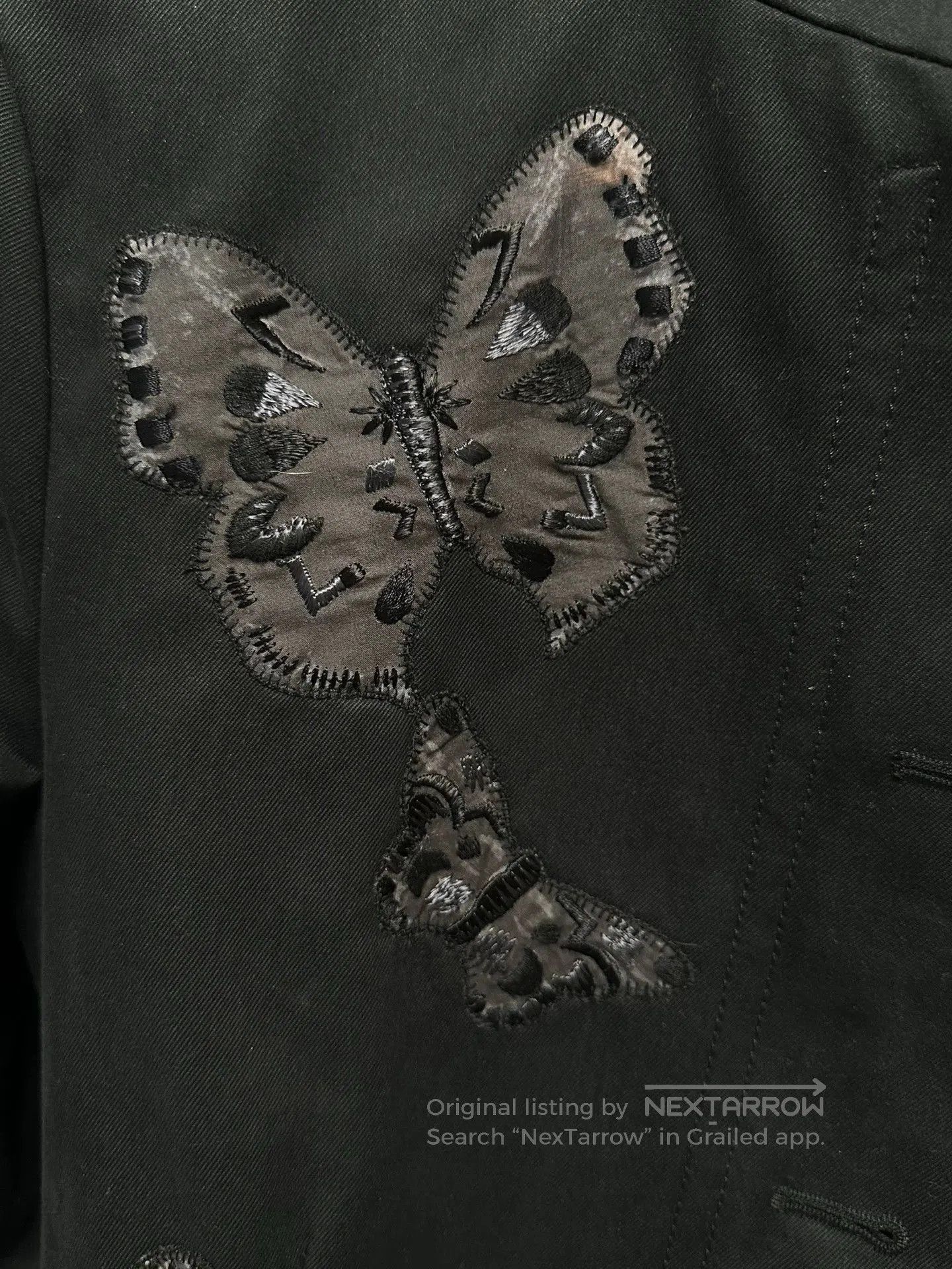 Valentino Valentino Black Embroidered Butterfly Jacket. Size US M / EU 48-50 / 2 - 5 Thumbnail