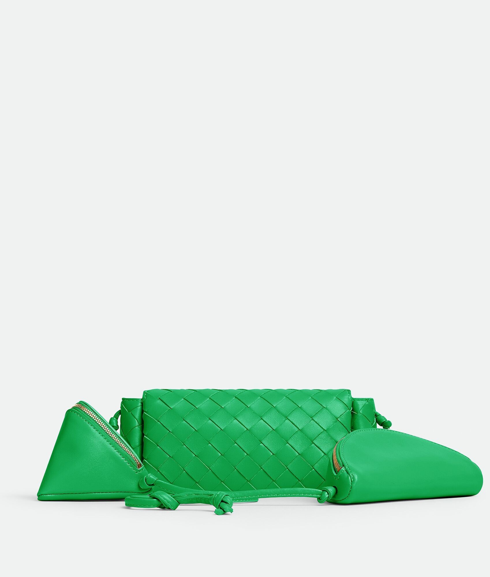Bottega Veneta o1loc1c0824 Size: OS / Pouch On Strap in Green Size ONE SIZE - 4 Thumbnail