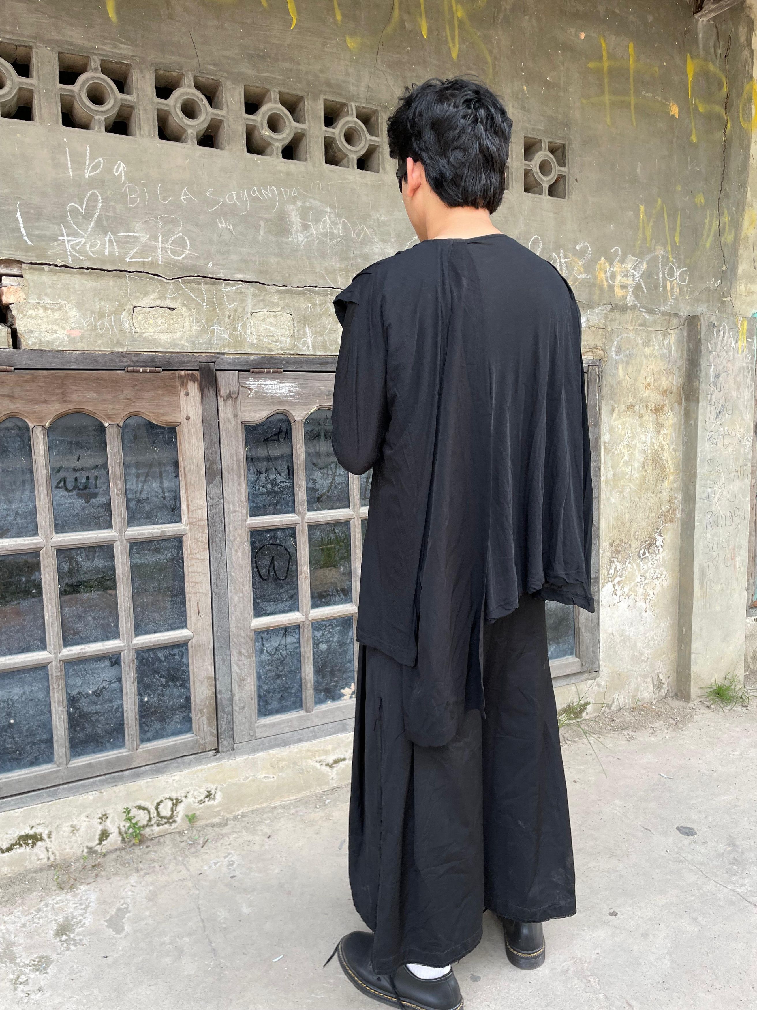 Yohji Yamamoto Yohji Yamamoto Assymetrical Multi Layered Long Sleeve Size US L / EU 52-54 / 3 - 3 Thumbnail