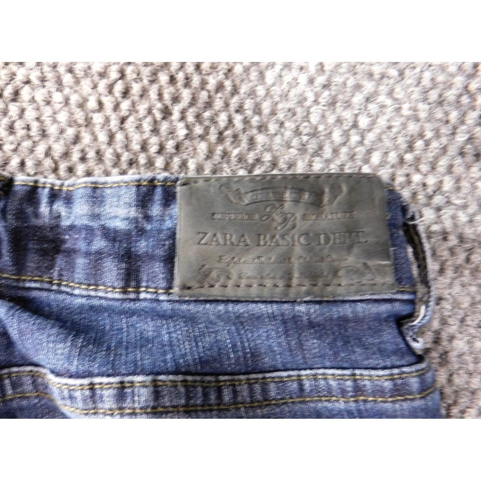 Zara Zara Jeans Womens 8 Denim Blue Straight Regular Zip 28in Inseam 30in Cotton Blend Spandex Zipper Stretch Jeans Women Regular Blue 8 Size 26" / US 2 / IT 38 - 7 Thumbnail