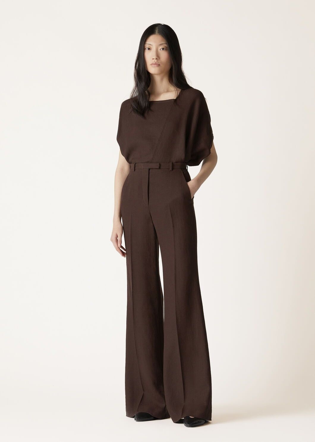 Loro Piana o1srvl11e0825 FAO4160 Emmit Pant in Dark Brown Size 26" / US 2 / IT 38 - 2 Thumbnail