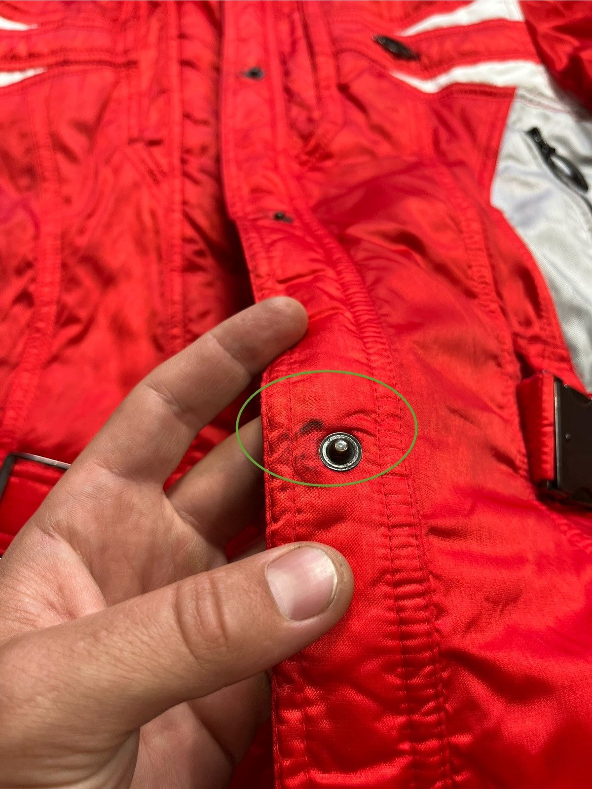 Sportalm Kitzbuhel Vintage Sportalm Red Silver Ski Jacket Belted Hooded Size 40 Size M / US 6-8 / IT 42-44 - 20 Thumbnail