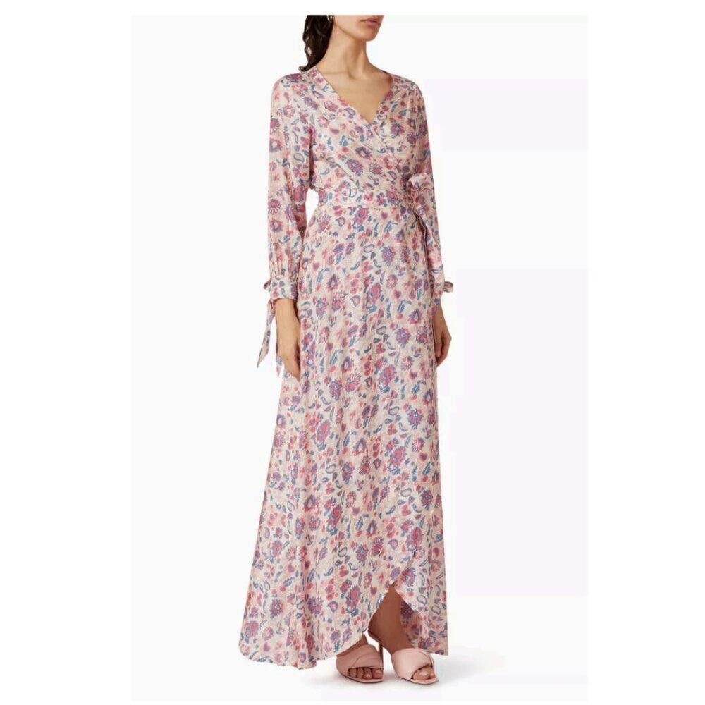 Designer Hannah Artwear Silk Luna Maxi Dress Pink Sz 0 NWT Size XS / US 0-2 / IT 36-38 - 6 Thumbnail