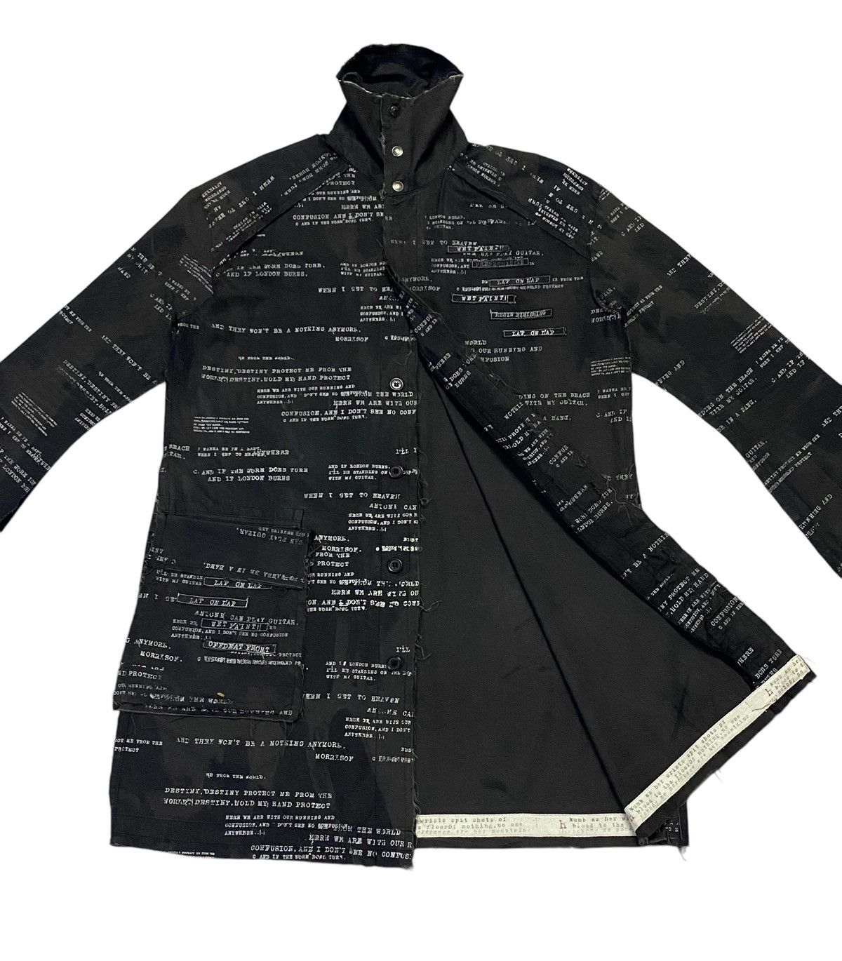 If Six Was Nine Vintage Anarchy With Frayed Seams Punk Jacket Size US L / EU 52-54 / 3 - 12 Thumbnail