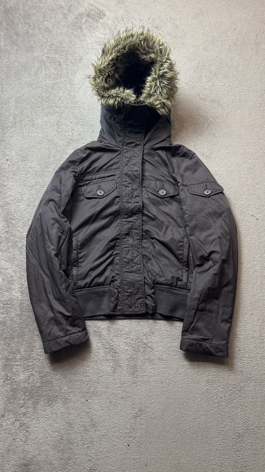 Le Grande Bleu (L.G.B.) Y2K Vintage Faux Fur Hood Jacket Ifsixwasnine LGB Goa fuzzy Size US S / EU 44-46 / 1 - 2 Thumbnail