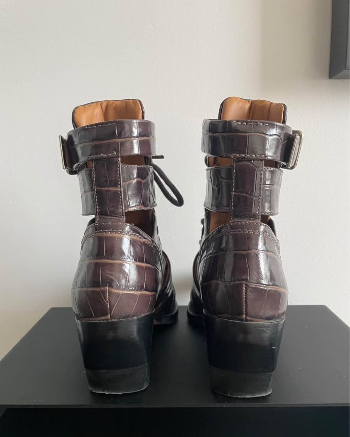 Chloe Chloe Crocodile Rylee Boots Size US 8 / IT 38 - 2 Thumbnail