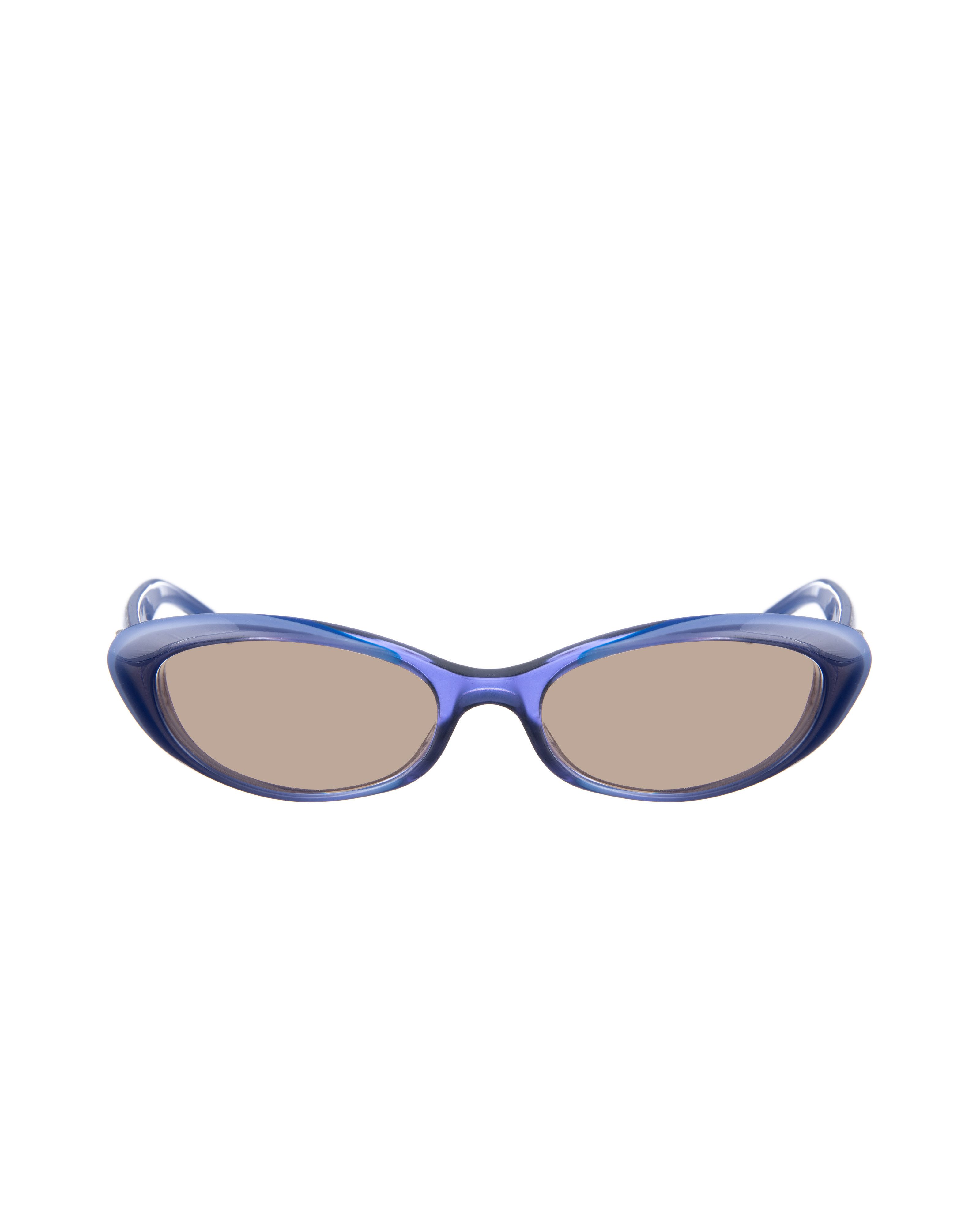 Gucci Gucci 00s Navy Blue Cat Eye Sunglasses with Crystal Hearts Size ONE SIZE - 2 Thumbnail