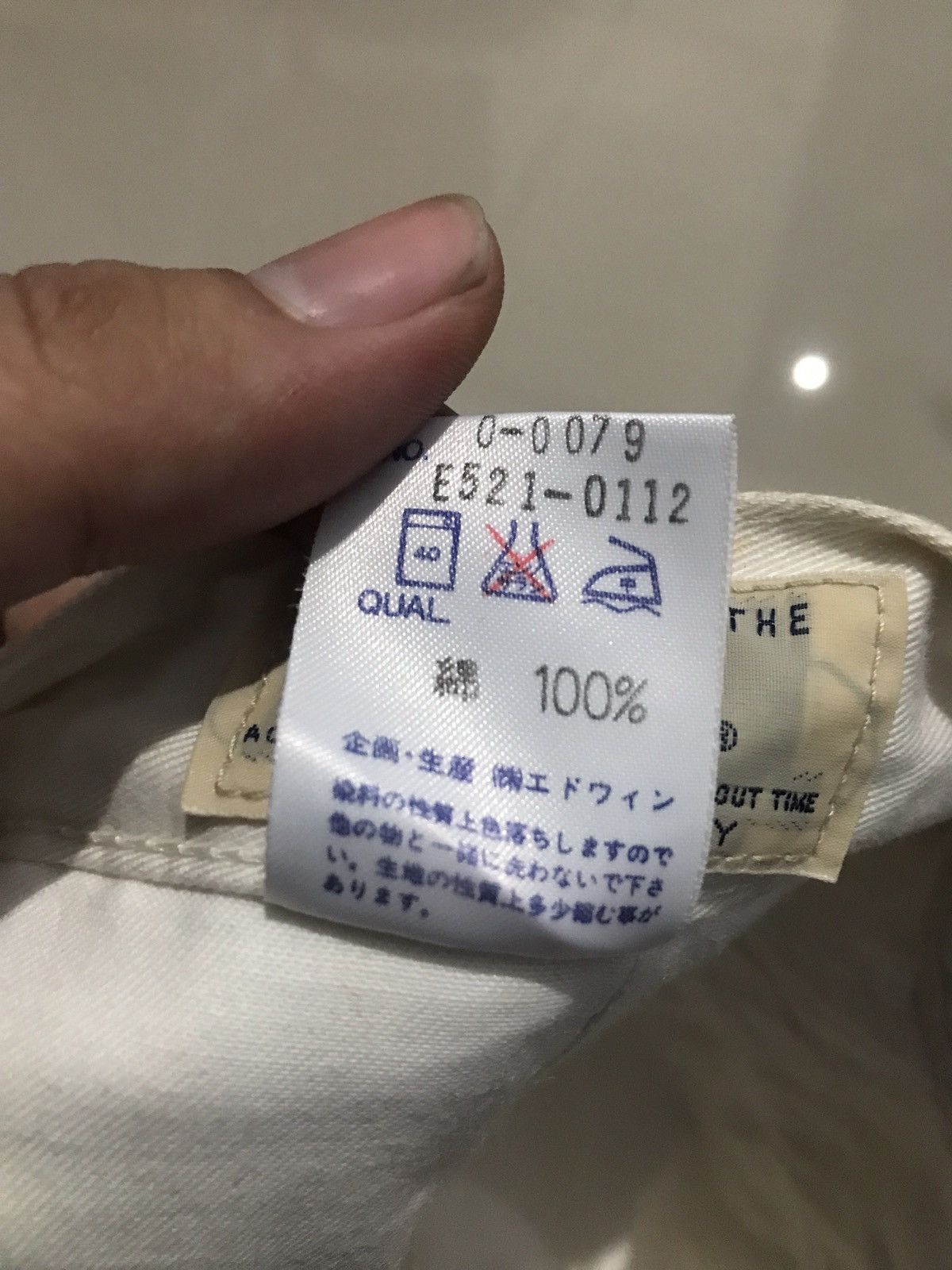 Edwin × Japanese Brand × Vintage Vintage Edwin White chino regular Collector Item Trouser pan Size US 34 / EU 50 - 5 Thumbnail