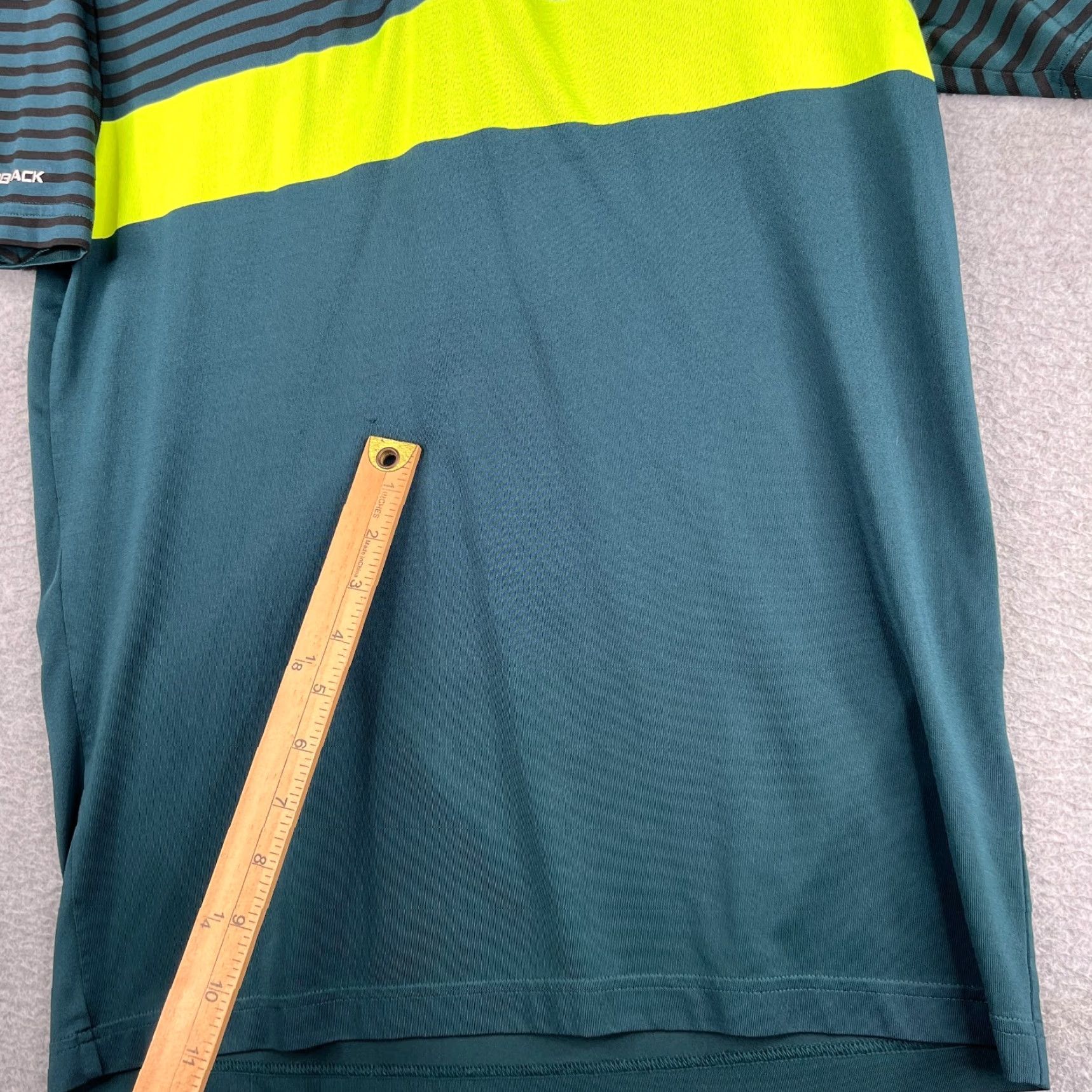 Under Armour Under Armour Heatgear Polo Shirt Mens Small Green Striped Coldblack Stretch Size US S / EU 44-46 / 1 - 4 Thumbnail