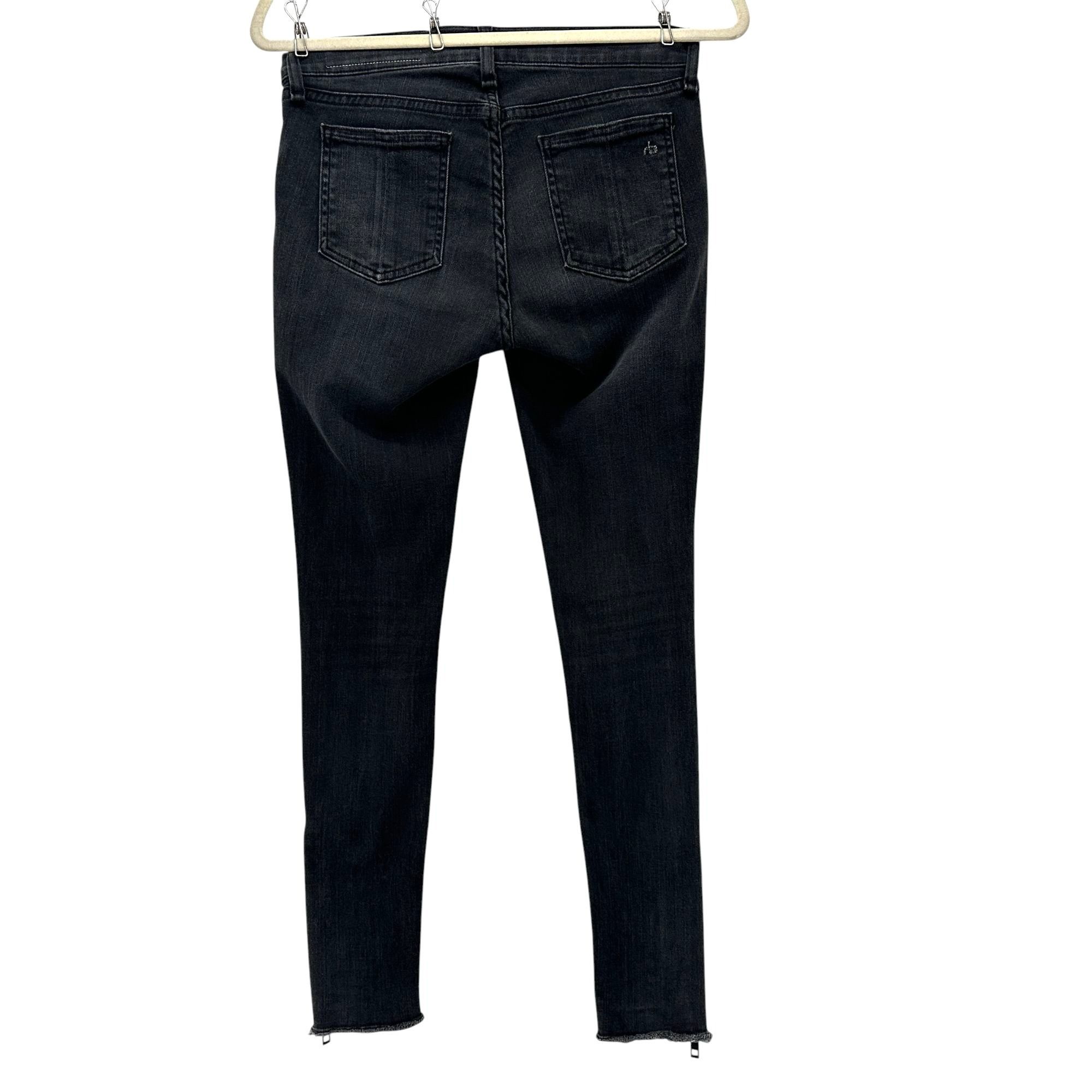 Rag & Bone Rag & Bone Womens 27 Jeans Moto Alcove Skinny Zipper Ankles Size 27" / US 4 / IT 40 - 4 Thumbnail