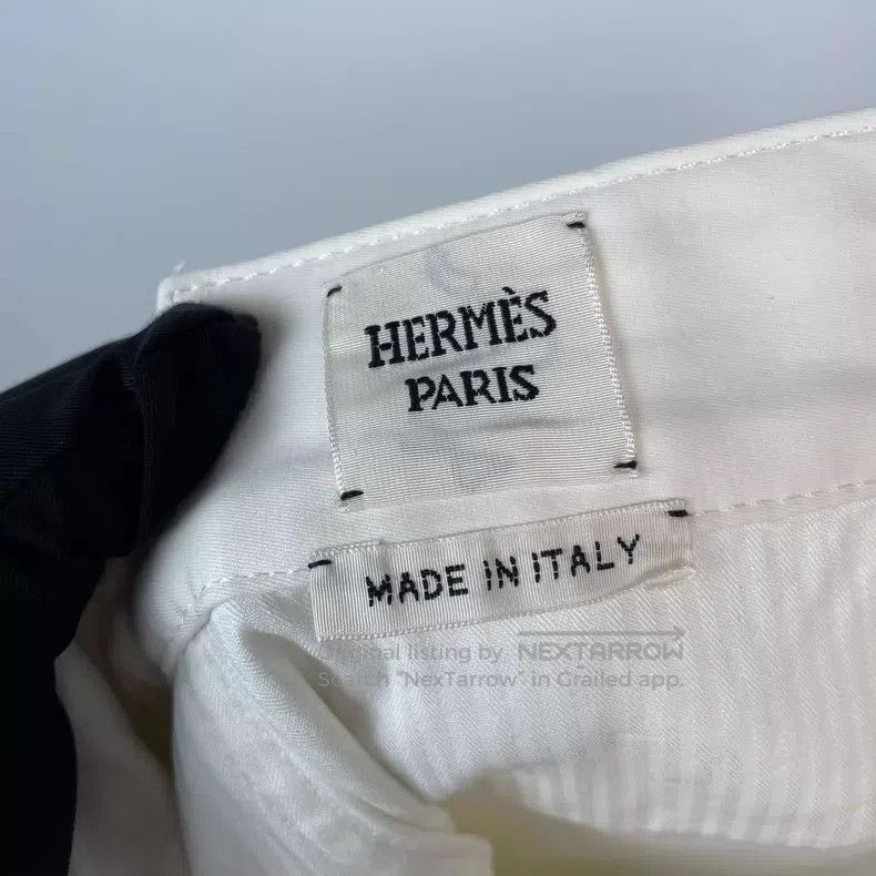 Hermes Hermes White Trousers Size 25" / US 0 / IT 36 - 8 Thumbnail