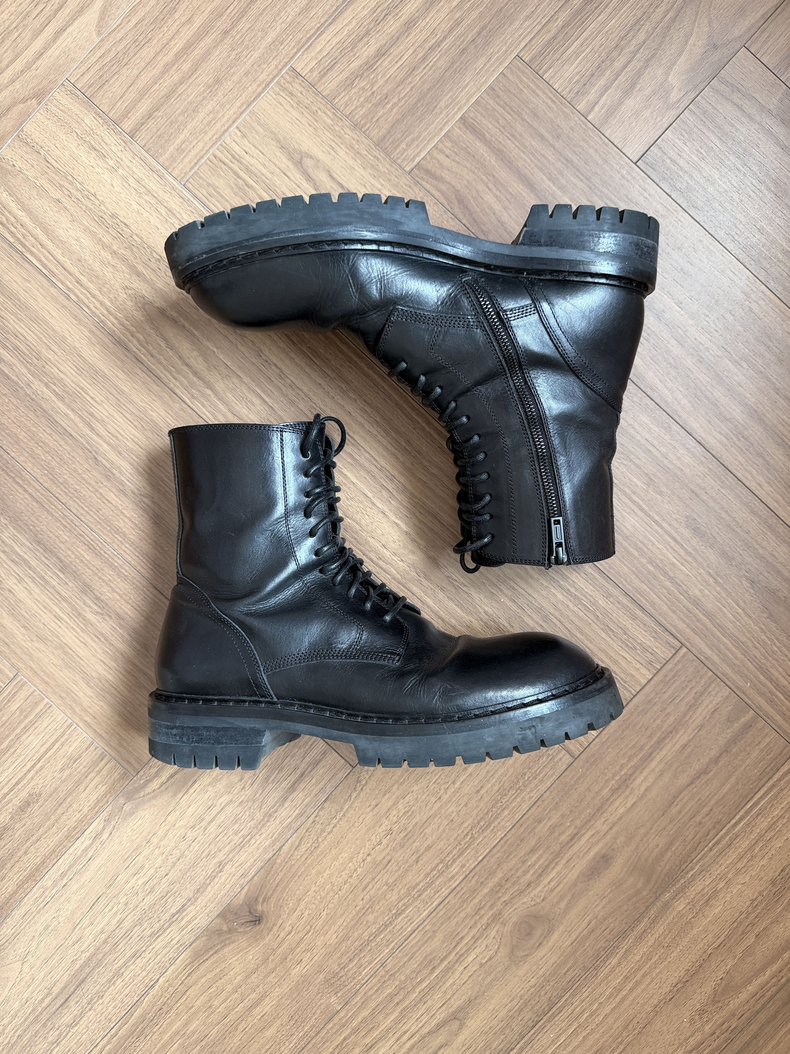 Ann Demeulemeester Ann Demeulemeester Alec Lug Sole Combat Boots Size US 10 / EU 43 - 5 Thumbnail