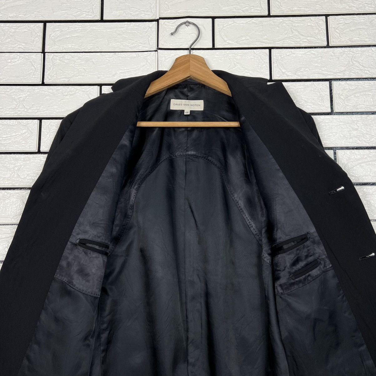 Dries Van Noten DRIES VAN NOTEN Wool Blazer / Suit Jacket #4119-C187 Size 40R - 13 Thumbnail
