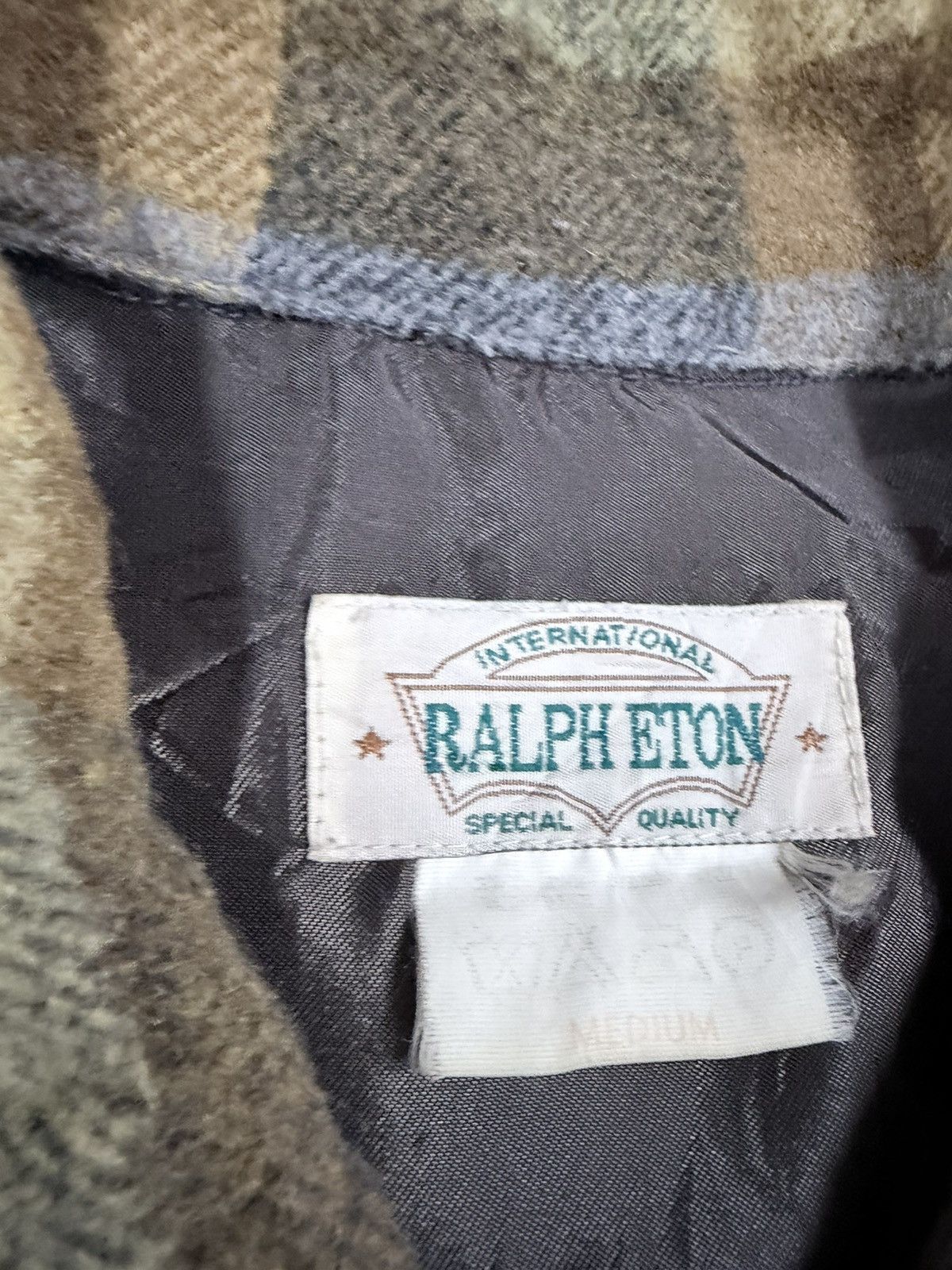 Ralph Lauren Vtg🔥Ralph Eton Shadow Plaid Tartan Hunting Wool Jacket Size US M / EU 48-50 / 2 - 15 Thumbnail