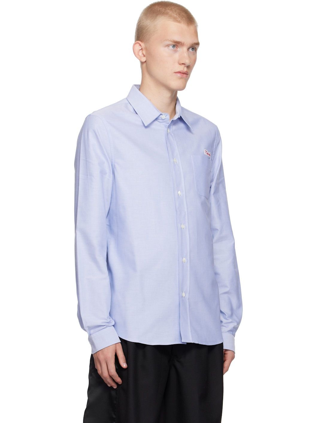 Marni o1w1db11125 Patch Shirt in Blue Size US XL / EU 56 / 4 - 3 Thumbnail