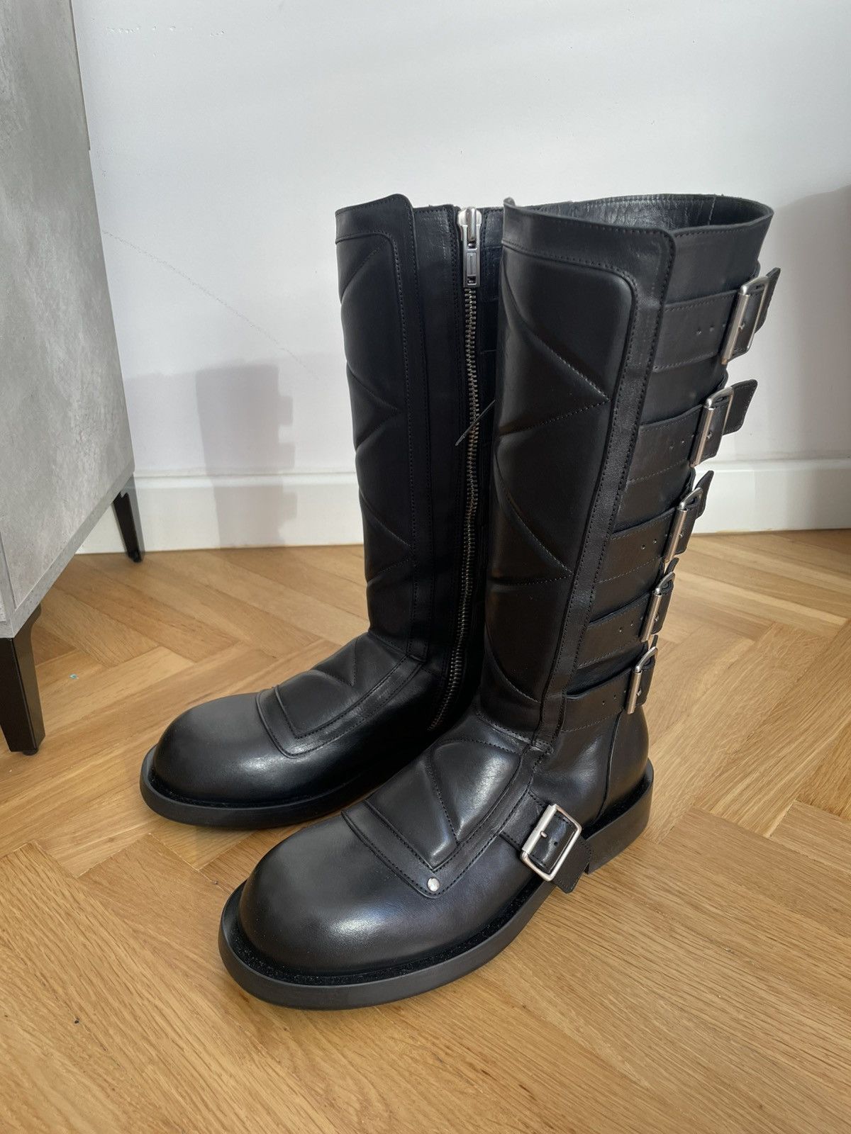 Ann Demeulemeester JACE BIKER BELTED BOOTS ANN DEMEULEMEESTER Size US 8 / EU 41 - 5 Thumbnail