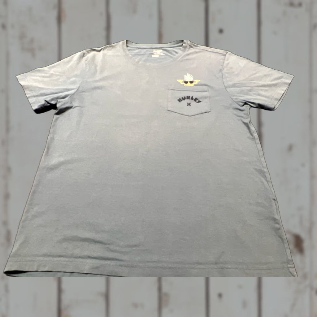 Hurley HURLEY Pocket T-Shirt Adult XL Blue Preowned Mens Size US XL / EU 56 / 4 - 1 Thumbnail