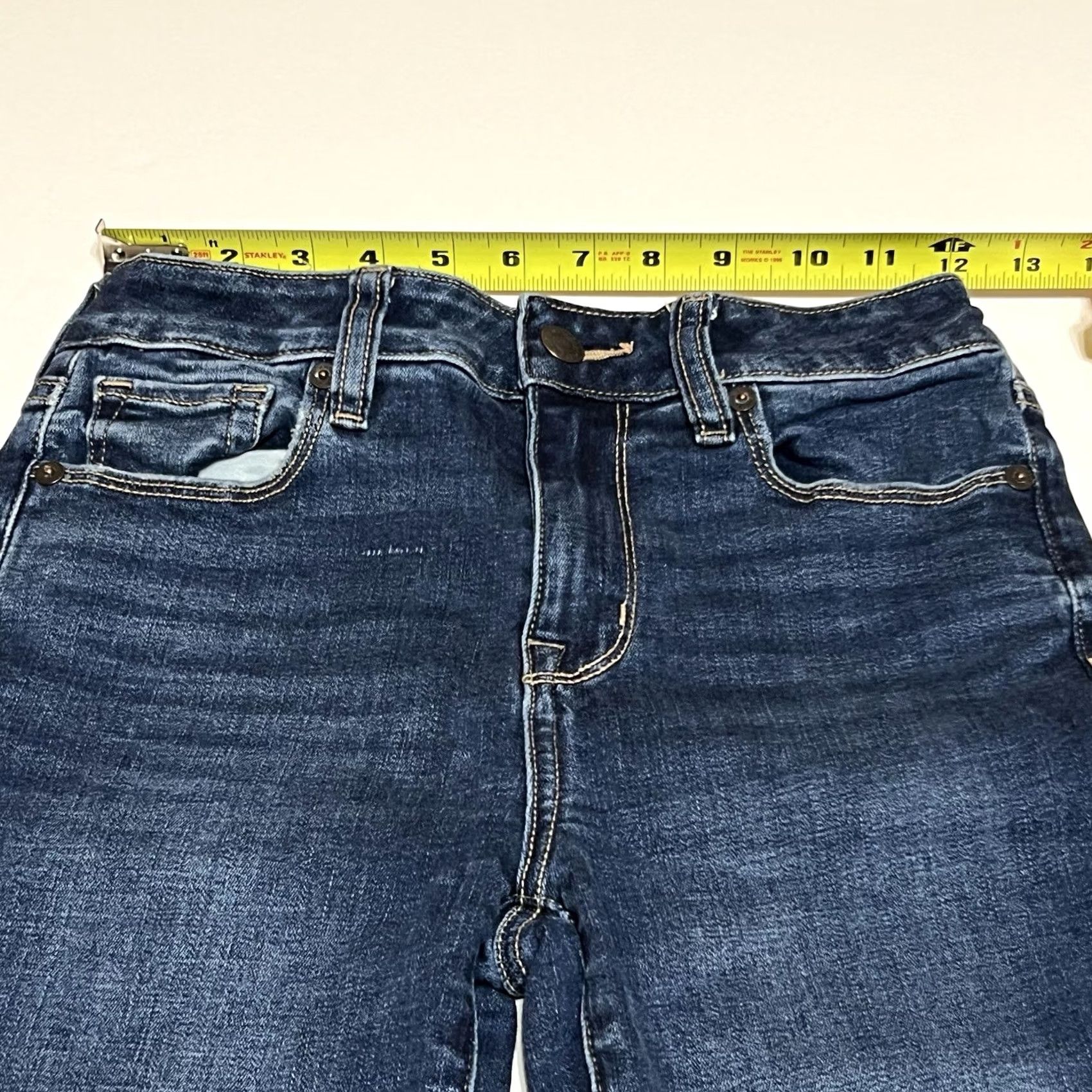American Eagle Outfitters American Eagle Outfitters Jeans Womens 0 24x31 Blue Mid Rise Stretch 5-Pocket Denim Bootcut Skinny Kick Regular Inseam 31 Size 25" / US 0 / IT 36 - 3 Thumbnail