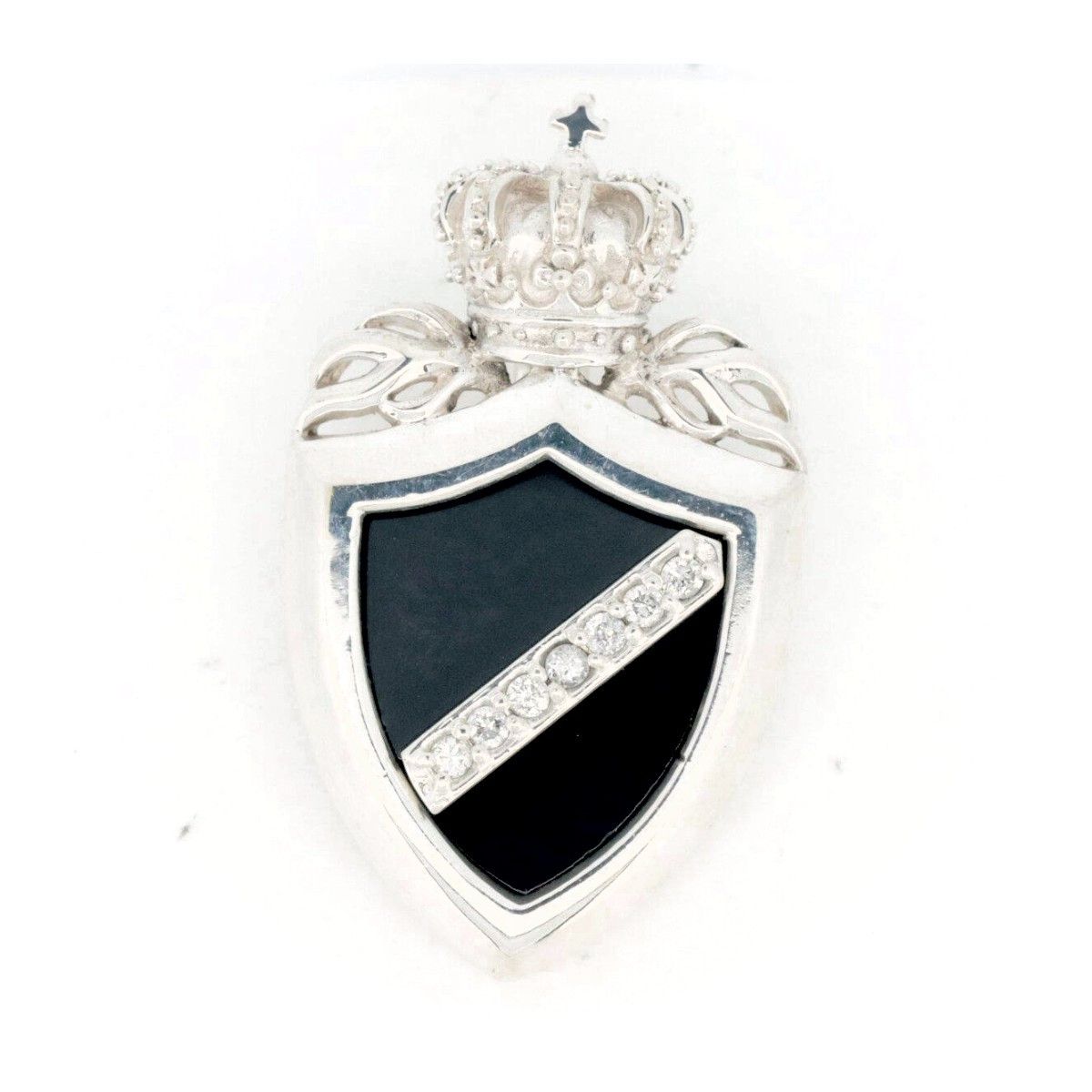 Other Other Justin Davis Crown Shield Diamond SV925 Necklace Metal Necklace DUTY FREE for USA Size ONE SIZE - 1 Thumbnail