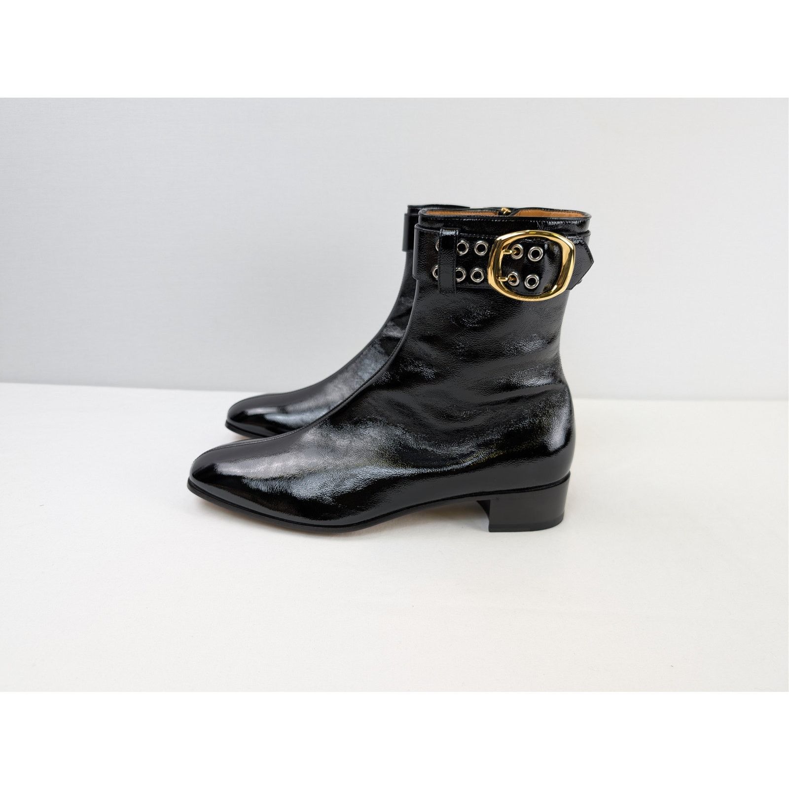 Gucci o1rshd1 Vernice Naplack Boots in Nero Size US 12.5 / EU 45-46 - 11 Thumbnail