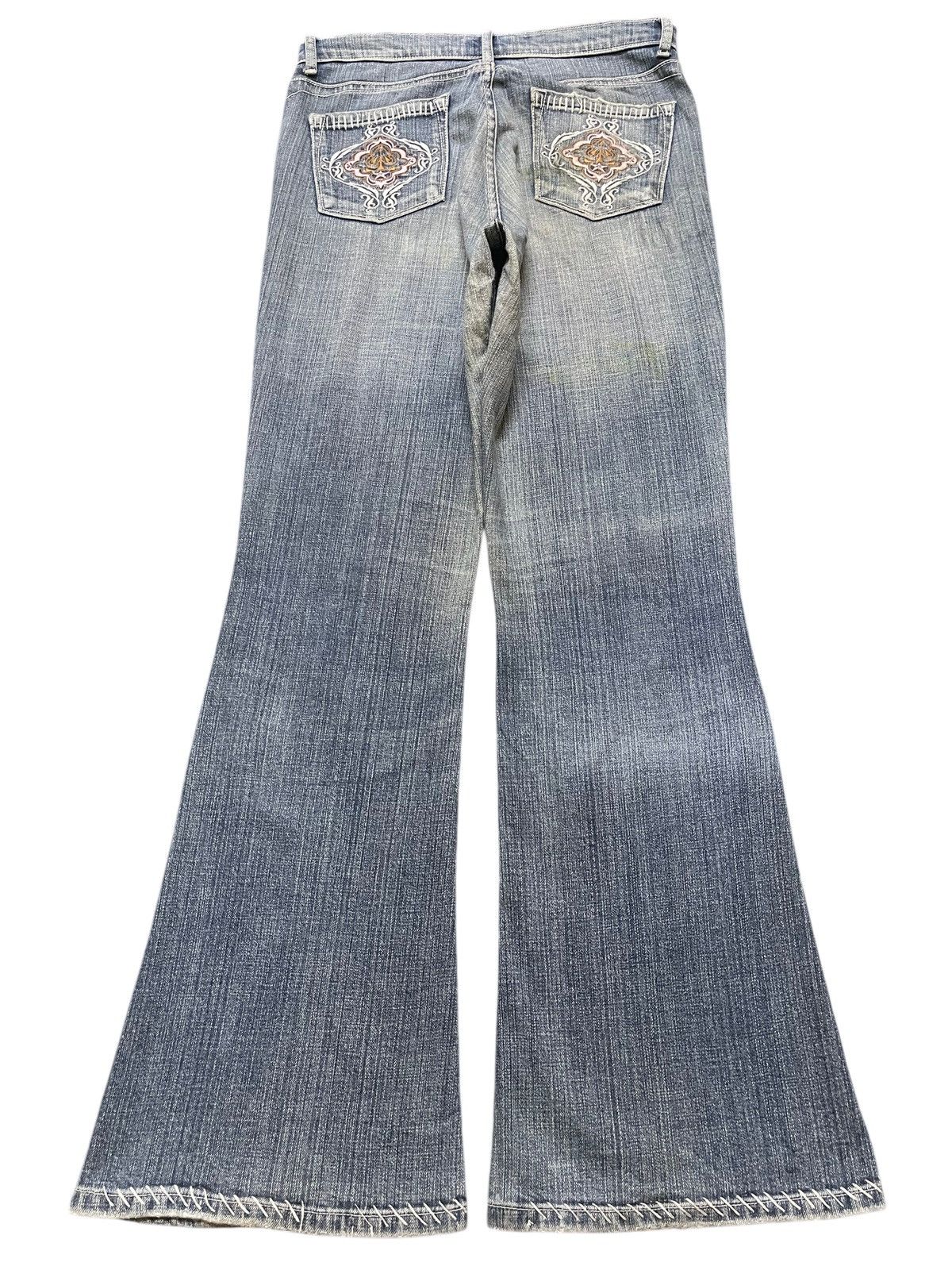 Hysteric Glamour Vintage Japanese Brand Blue Faded Wash Flared Wide Leg Jeans Size US 29 - 2 Thumbnail