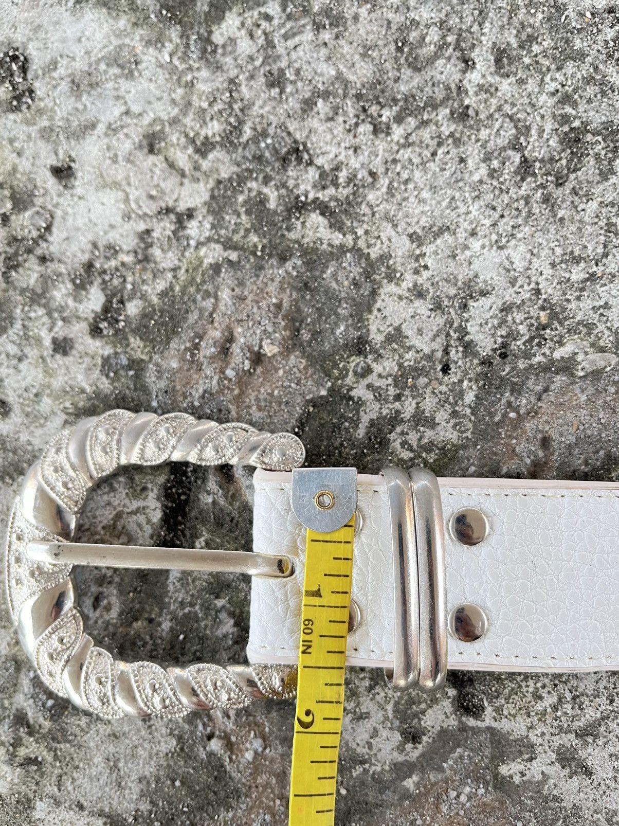 Japanese Brand White single hopked belts Size ONE SIZE - 6 Thumbnail