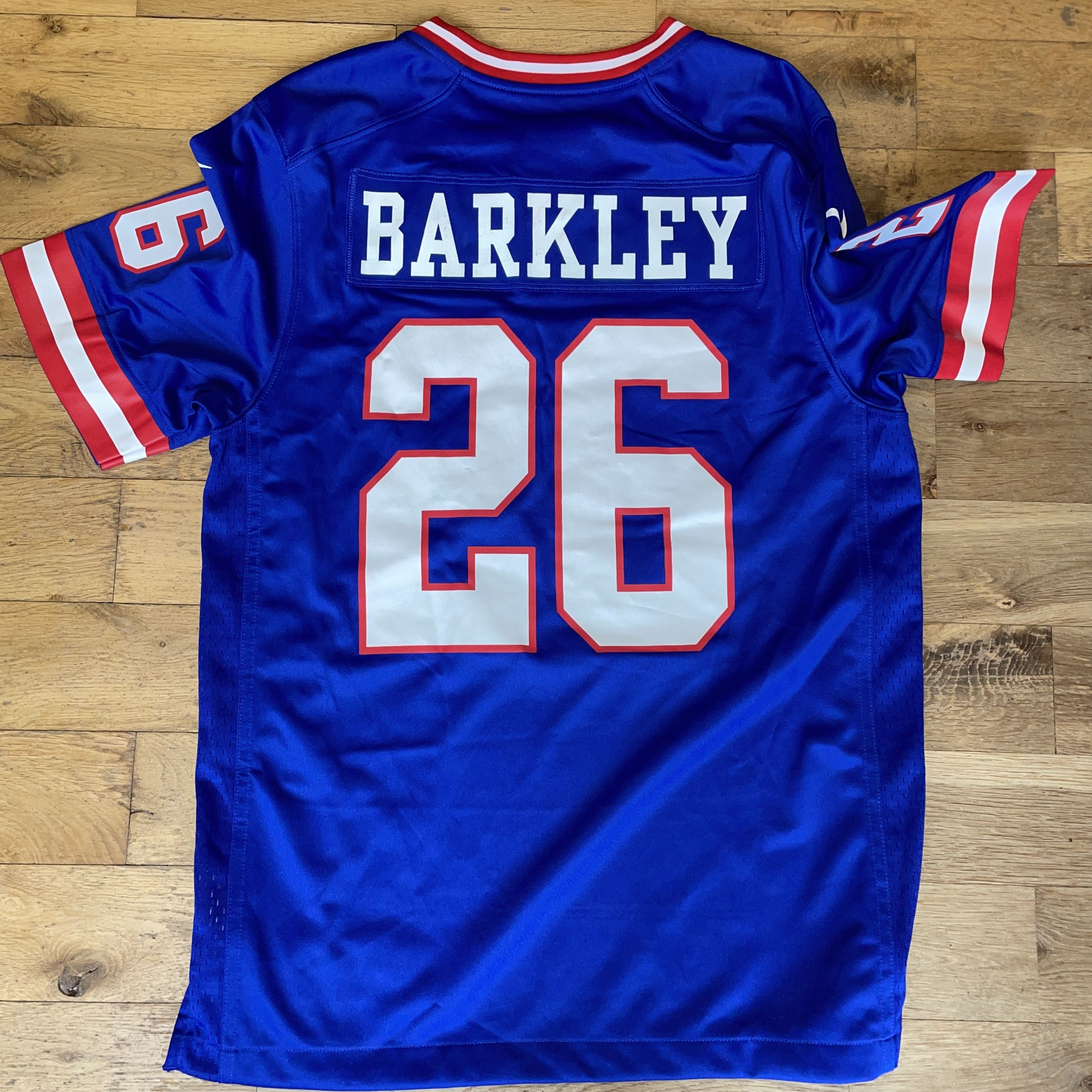 NFL NIKE NFL NEW YORK GIANTS JERSEY T-SHIRT BARKLEY #26 Size S Size US S / EU 44-46 / 1 - 5 Thumbnail
