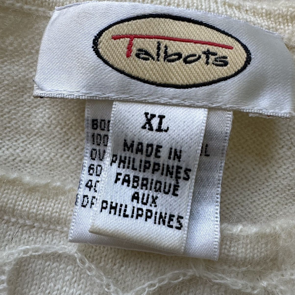 Talbots Vintage Talbots Wool Crochet Overlay Sweater Size XL / US 12-14 / IT 48-50 - 5 Thumbnail