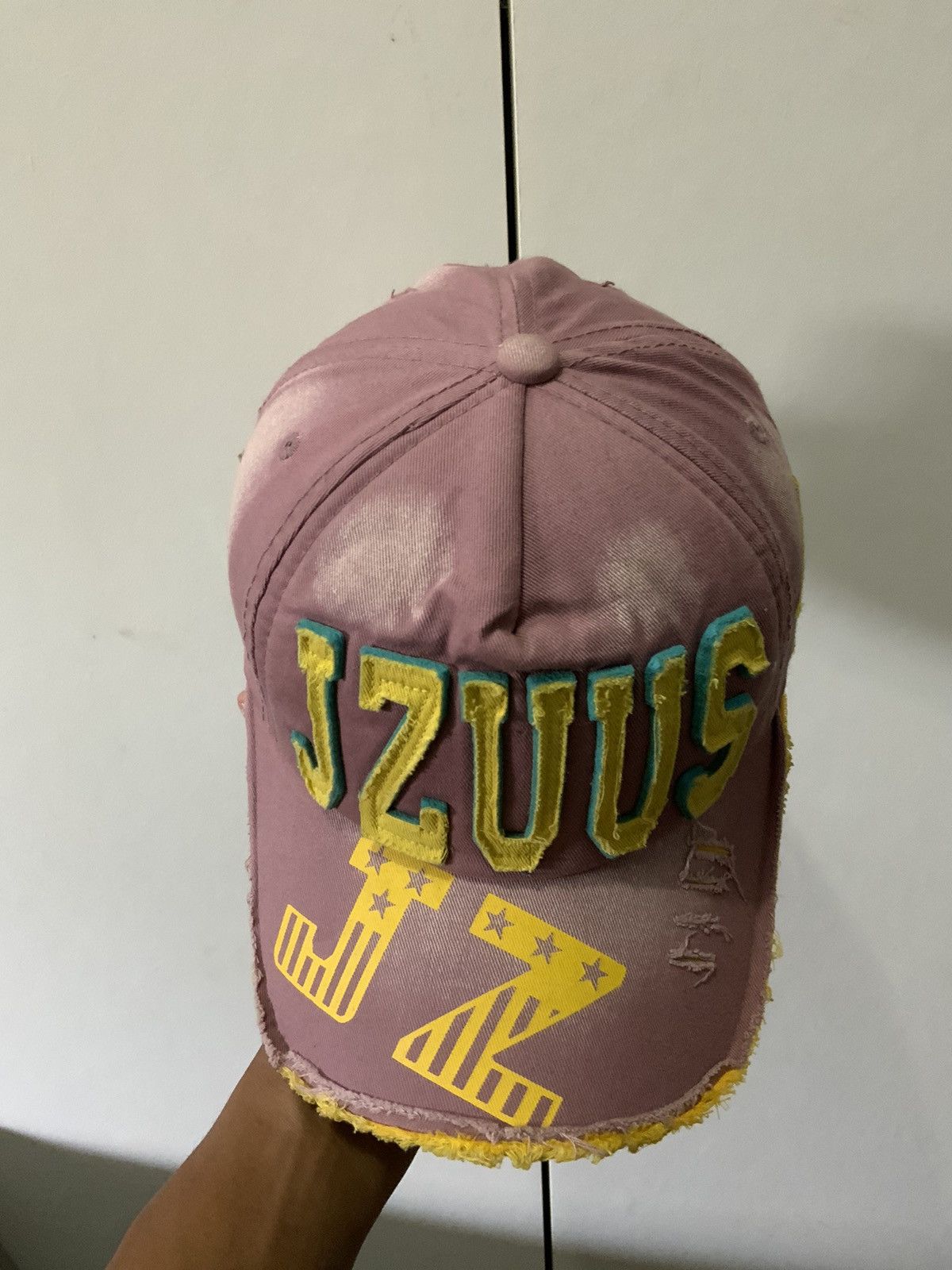 Japanese Brand Jzuus Distressed Fade Trucker Hat Size ONE SIZE - 6 Thumbnail