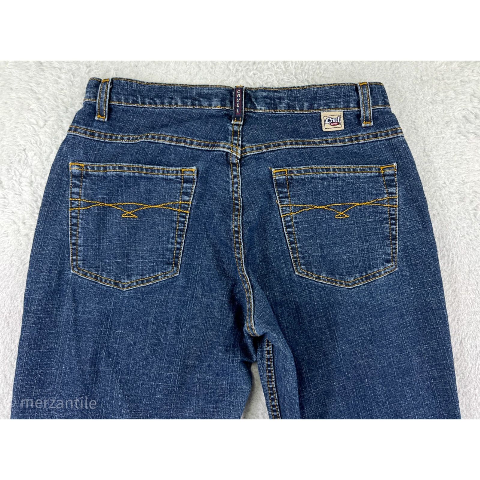 Denime Cruel Jeans Womens 9 Bootcut Denim Blue Medium Wash Cotton 5-Pocket Regular Inseam 31 in Women's Jeans Cruel Brand Adult Womens Jeans Size 30" / US 8 / IT 44 - 3 Thumbnail