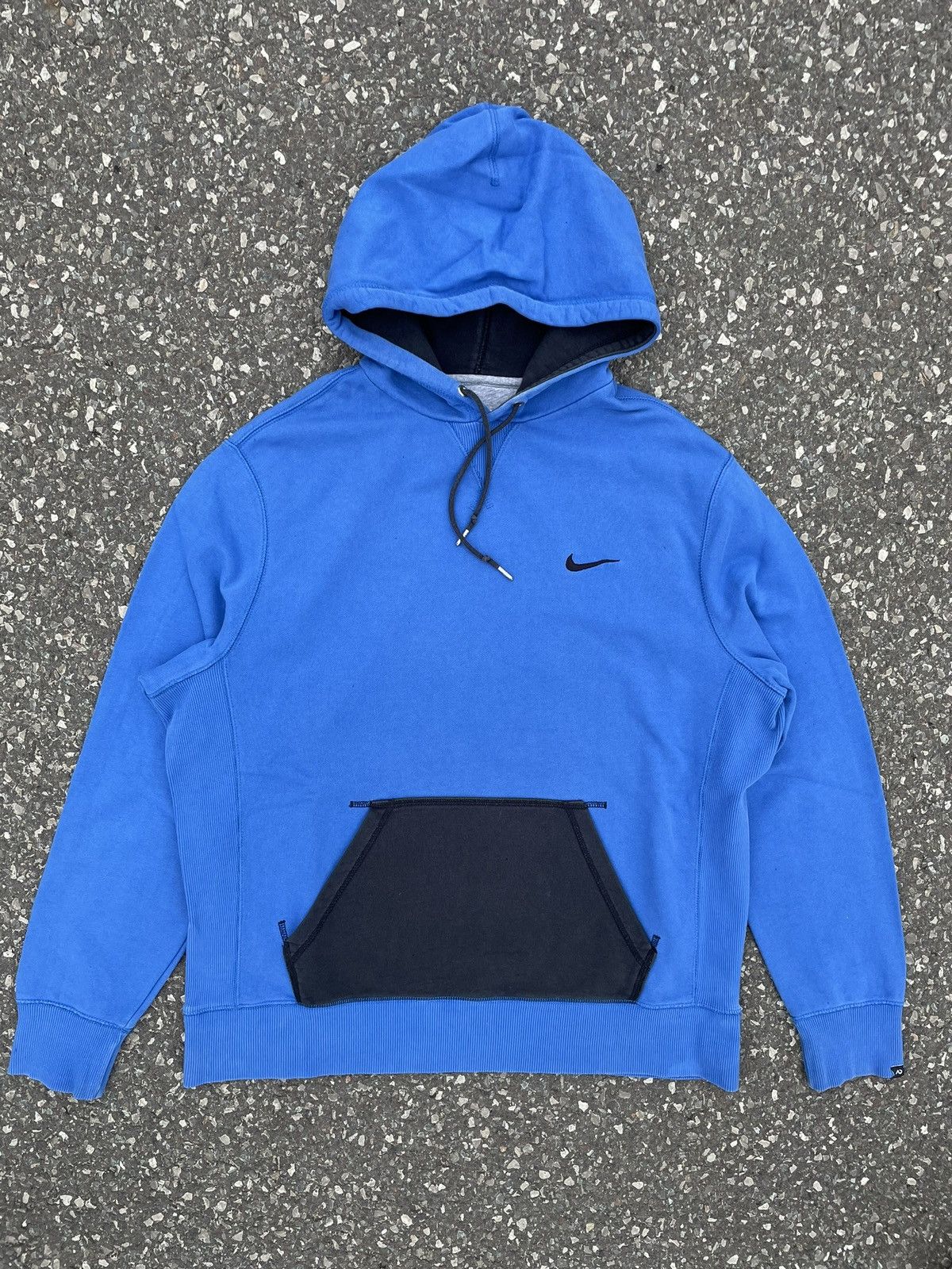 Nike × Vintage Hoodie Nike Vintage Athletic Blue Swoosh Size US XL / EU 56 / 4 - 1 Thumbnail