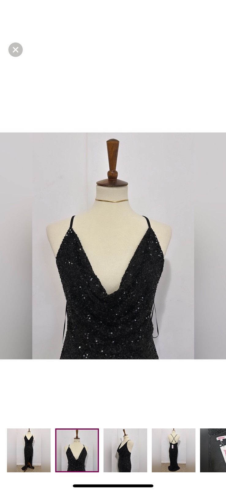 Vintage Sequin Gown Size M / US 6-8 / IT 42-44 - 1 Thumbnail