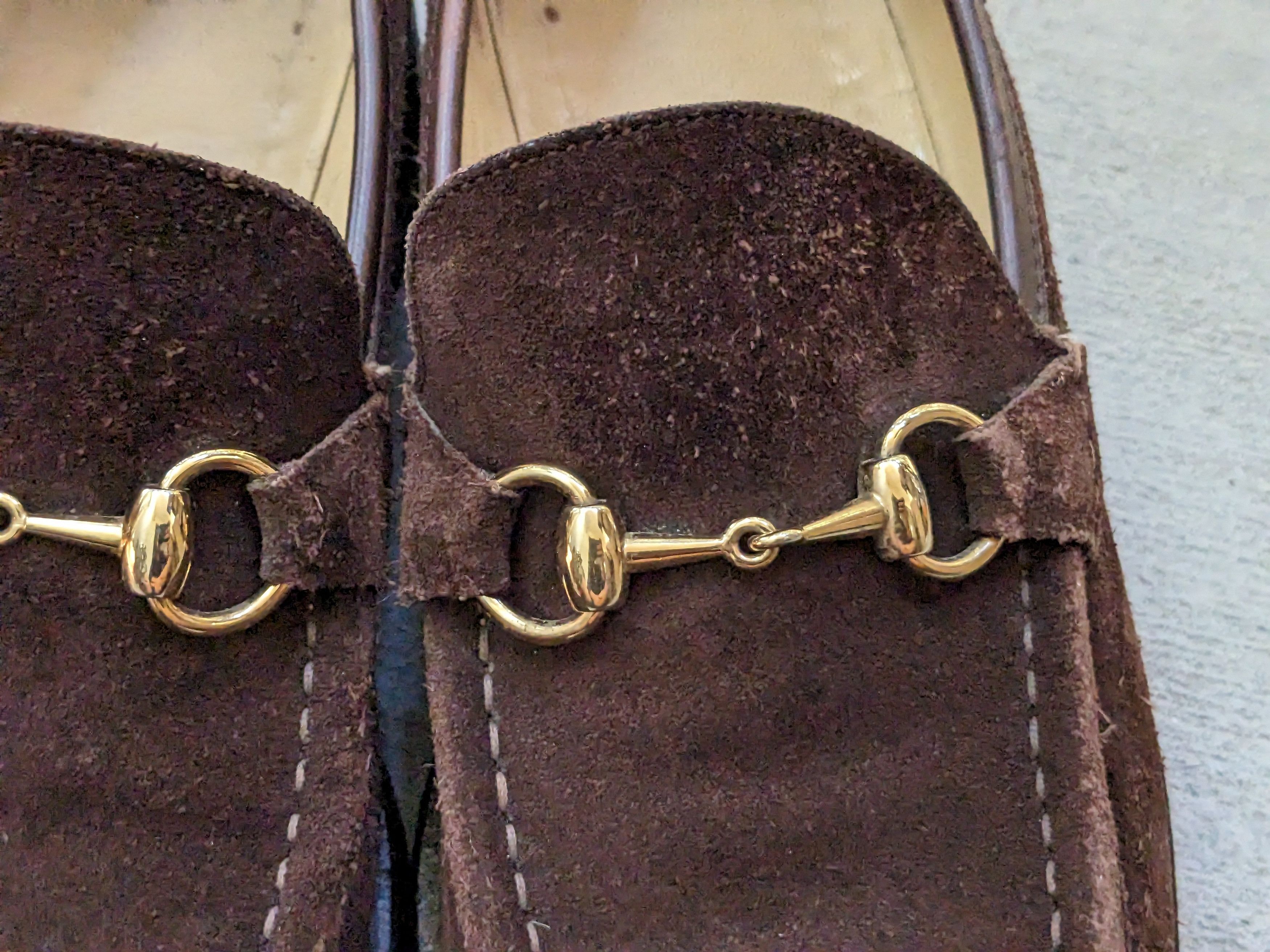 Gucci Gucci Horsebit Loafers Brown Suede Leather 9 Italy Slip On Size US 9 / EU 42 - 6 Thumbnail