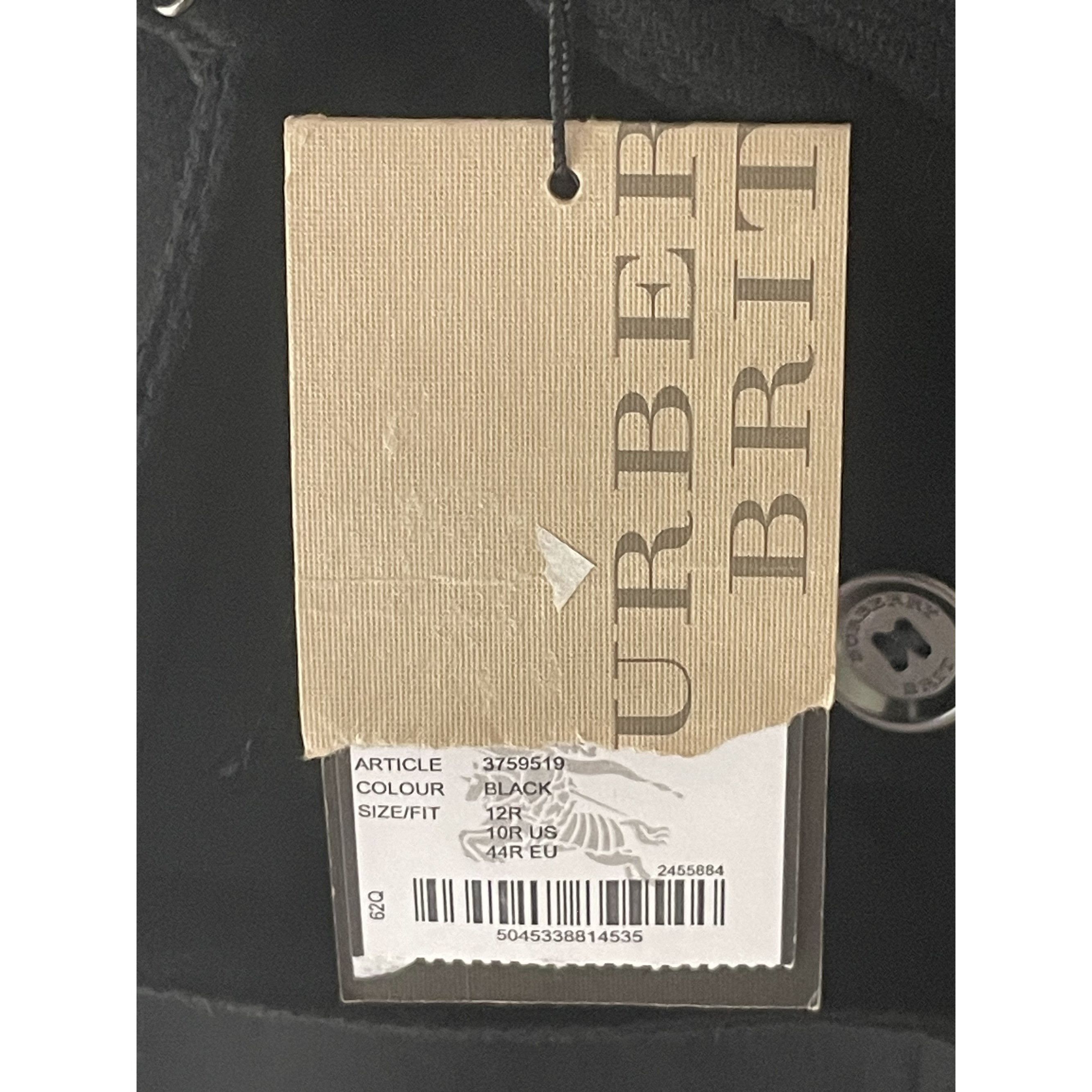 Burberry Burberry Black Wool Blend Double-Breasted Belted Coat Size L / US 10 / IT 46 - 15 Thumbnail