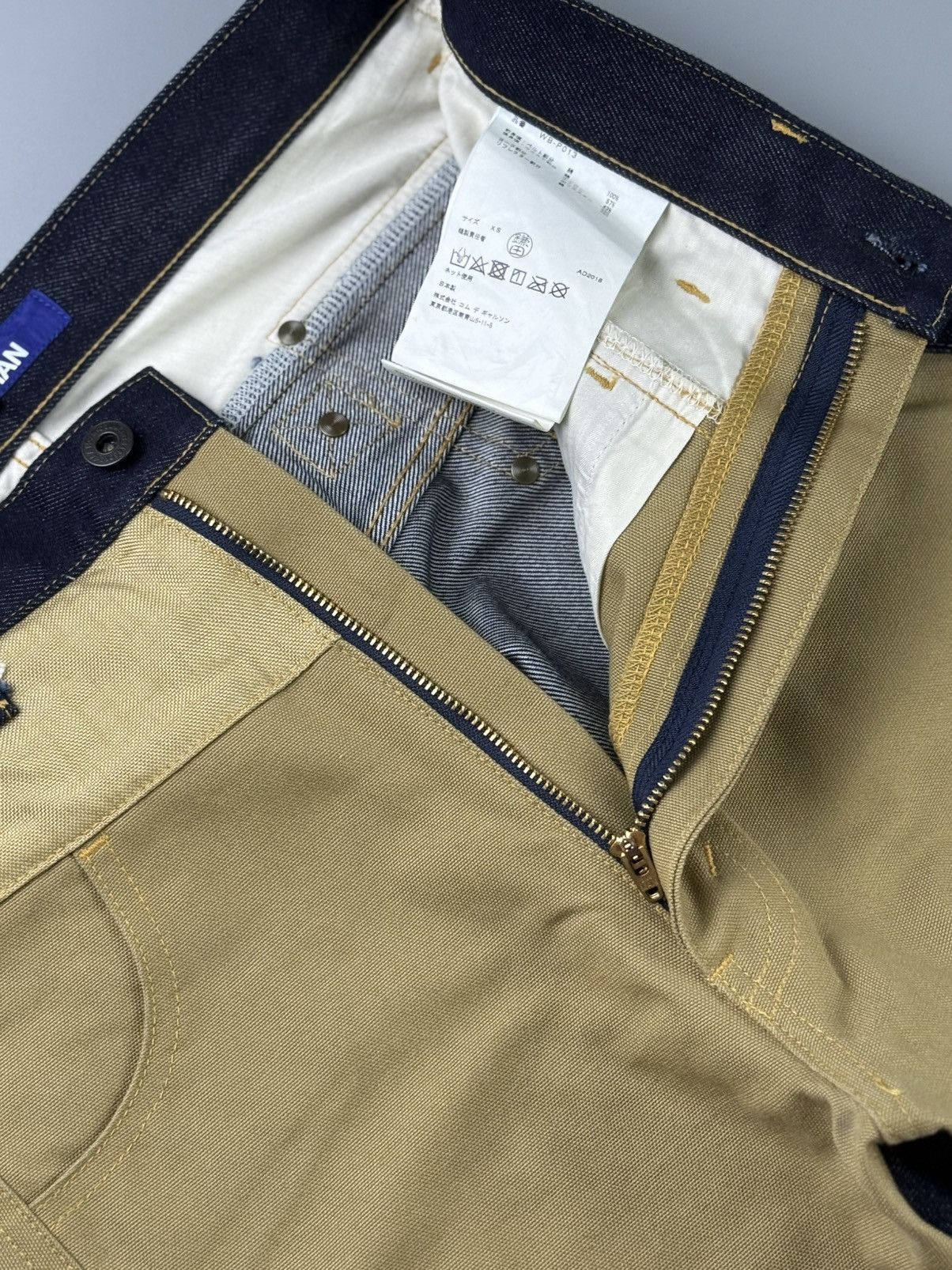 Junya Watanabe Junya Watanabe MAN - A/W18 - Reconstructed Denim Pants Size US 31 - 4 Thumbnail