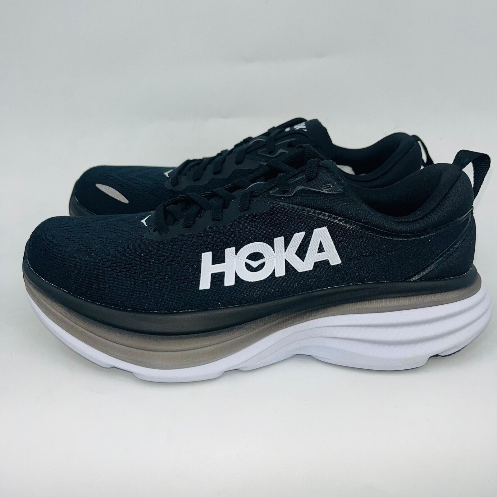 Hoka HOKA WOMENS BONDI 8 WHITE/BLACK MESH RUNNING SHOES SIZE 9.5B Size US 9.5 / IT 39.5 - 4 Thumbnail