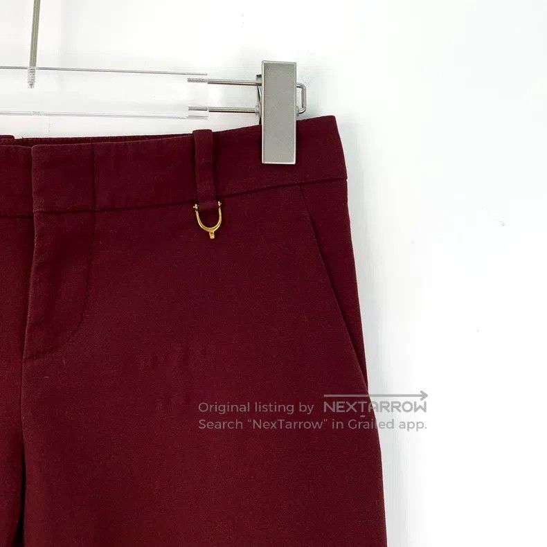 Gucci Gucci Dark red cotton casual trousers Size 25" / US 0 / IT 36 - 3 Thumbnail