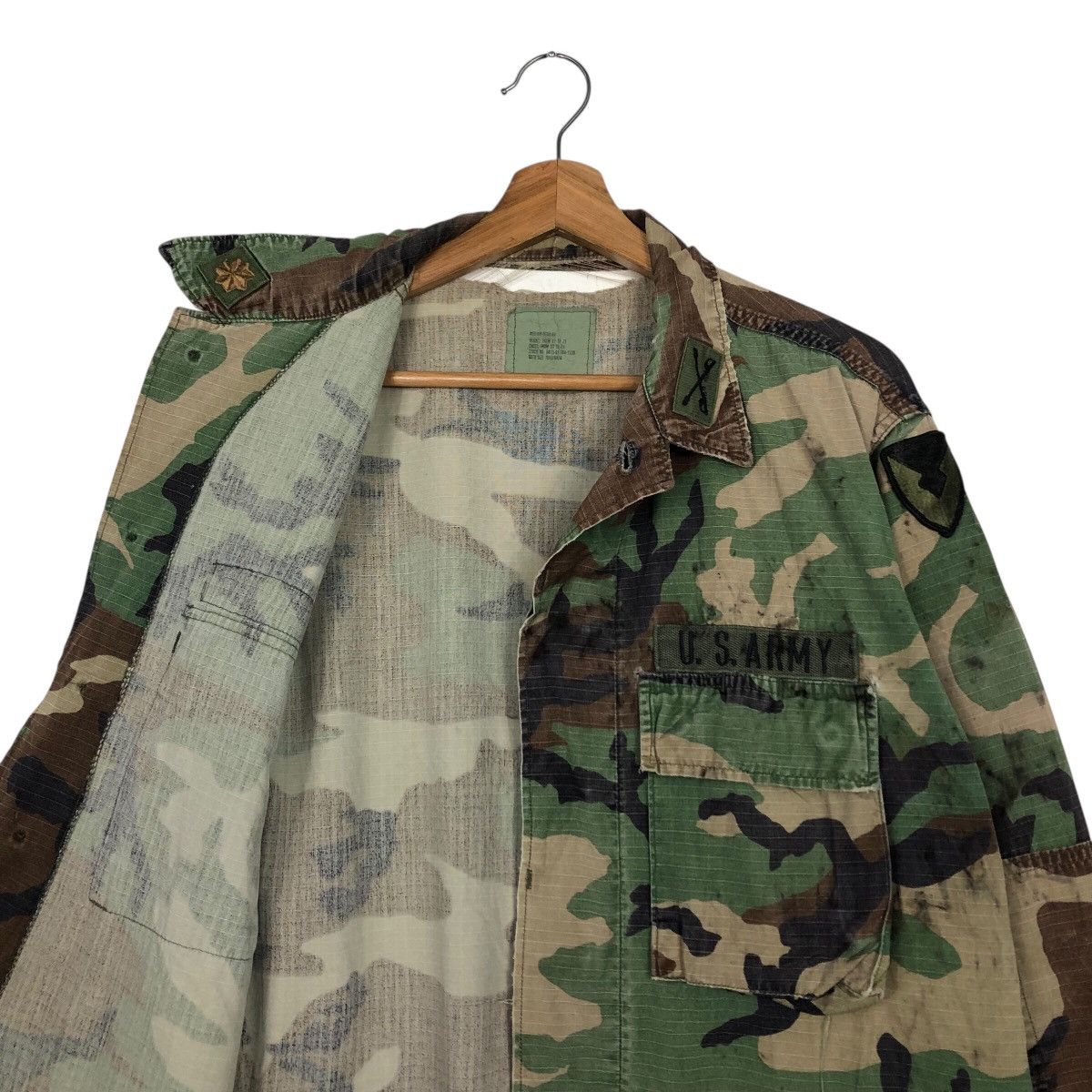 Vintage 📌Vintage Chore Work Jacket Military Us Air Force Camouflage Size US M / EU 48-50 / 2 - 15 Thumbnail