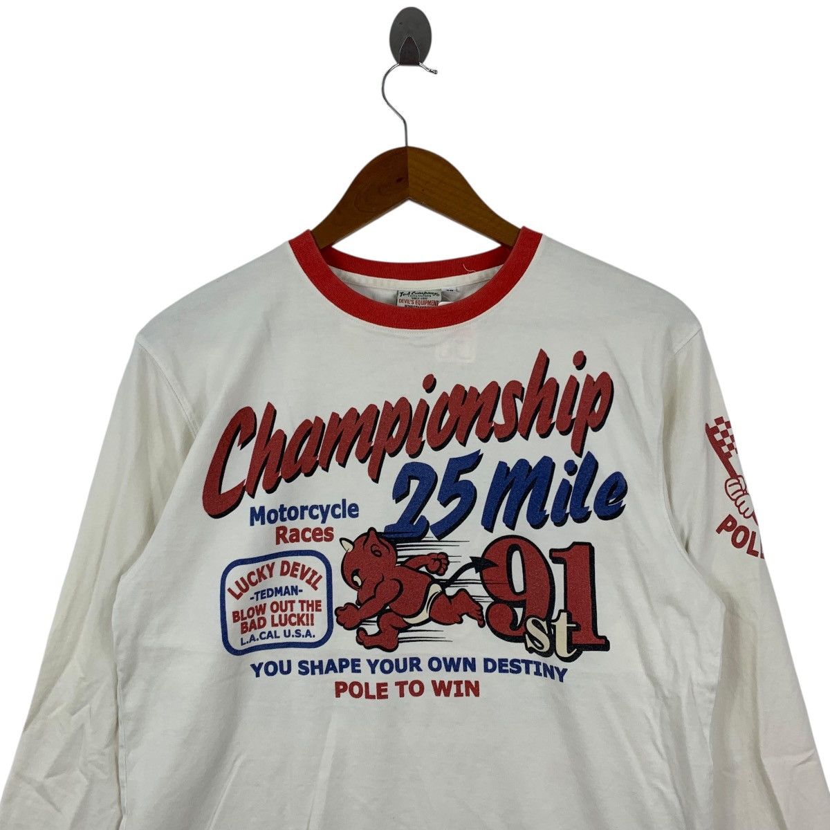 Tedman TEDMAN Ted Company Motorcycle Races Lucky Devil TShirt Size US M / EU 48-50 / 2 - 2 Thumbnail