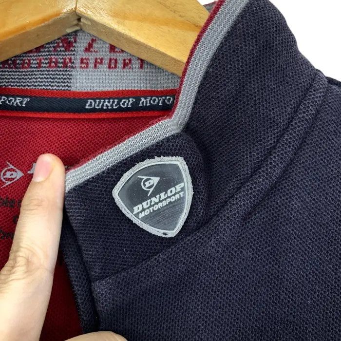 Dunlop Vintage DUNLOP MOTORSPORT RACING Half Zipper Tee Shirt Size US L / EU 52-54 / 3 - 6 Thumbnail