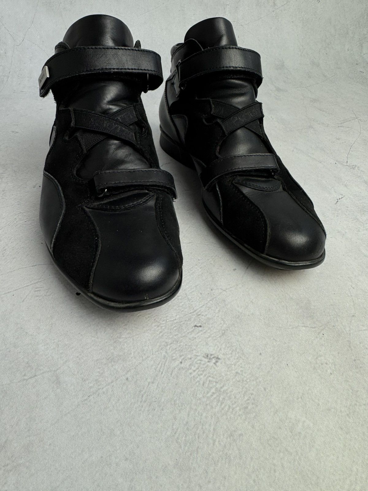 Paciotti Cesare Paciotti Leather Strap Sneakers Black Size US 6 / IT 36 - 5 Thumbnail